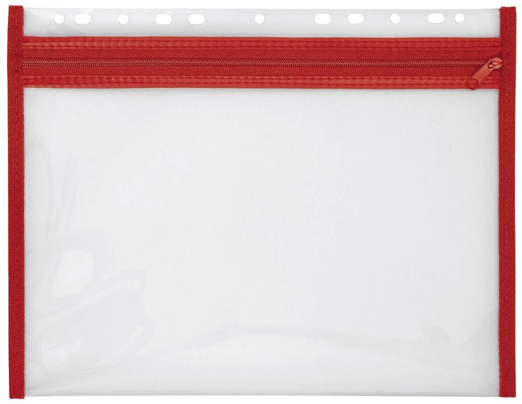VELOFLEX Handgelenkstütze VELOFLEX Reißverschlussbeutel VELOBAG A4 transparent/rot 0,3 mm