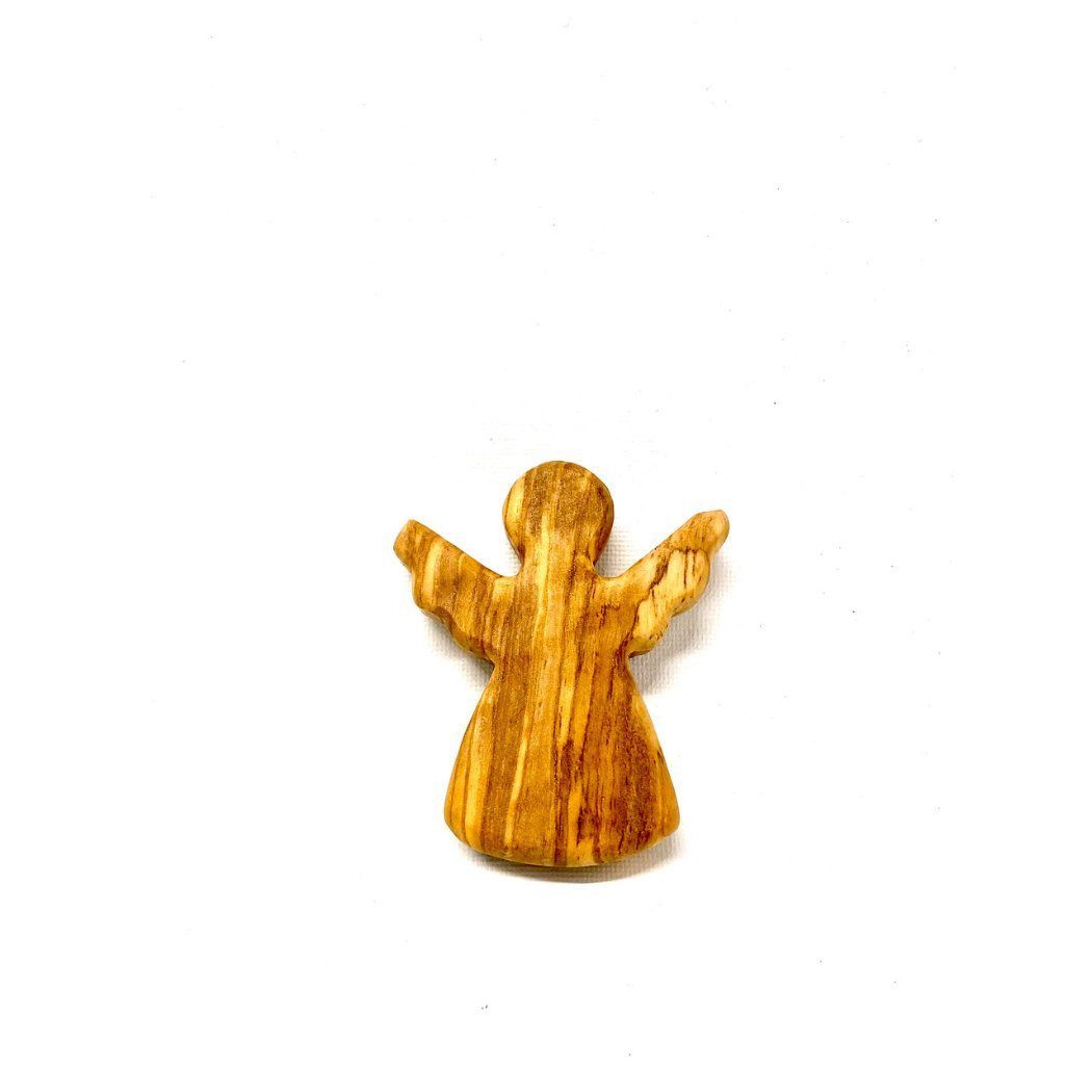 Soapbrothers Engelfigur Olivenholz Schutzengel Handgefertigte Engelsfigur, Glücksbringer (1 St)