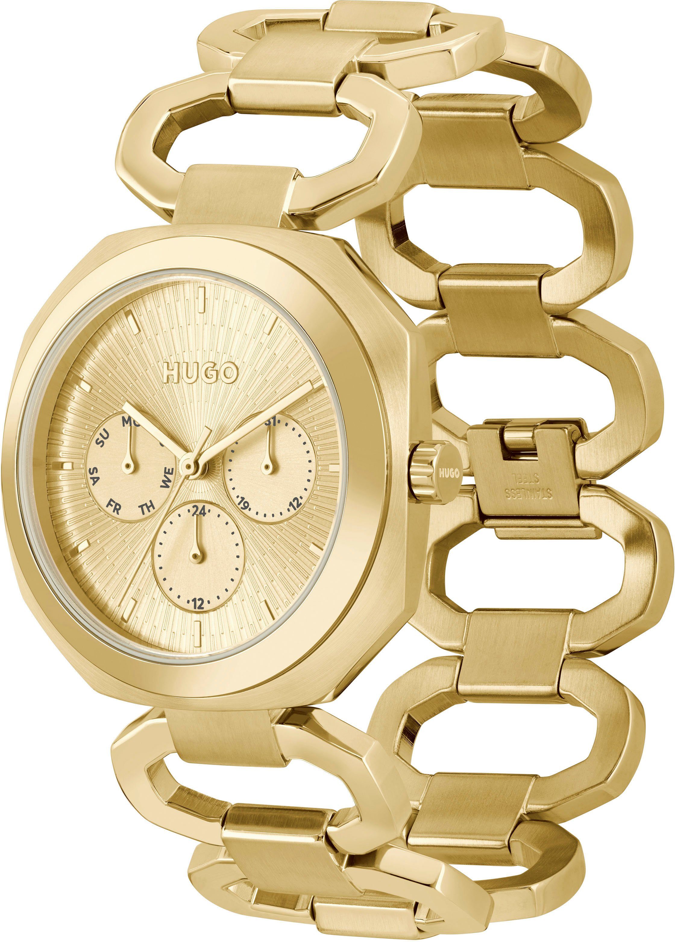 HUGO Multifunktionsuhr #INTENSE 1540150, Quarzuhr, Armbanduhr, günstig online kaufen