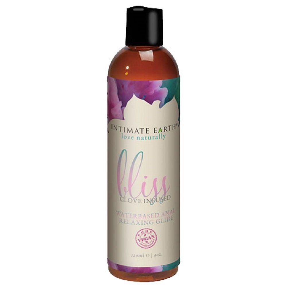 Intimate Earth Analgleitgel Bliss (mit Nelkenextrakt), Flasche mit 120ml, 1-tlg., veganes und biologisches Anal-Gleitgel - entspannend