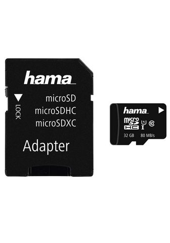 HAMA MicroSDHC 32GB Class 10 UHS-I 80MB/s +...