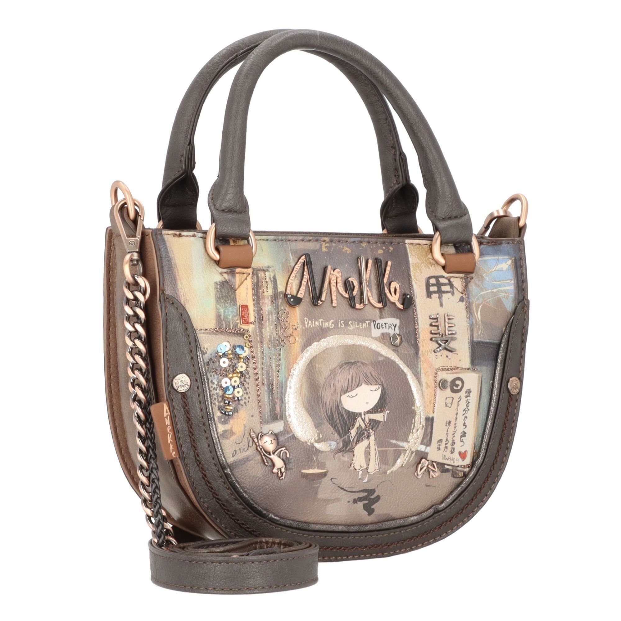 Anekke Henkeltasche Shoen Brown, Polyurethan günstig online kaufen