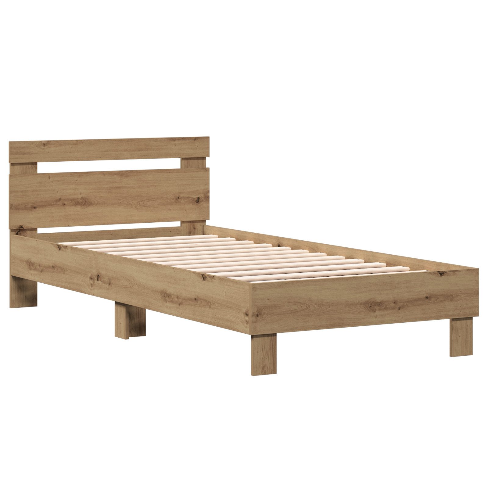 vidaXL Bett Bettgestell Artisan Eiche 90x200 günstig online kaufen
