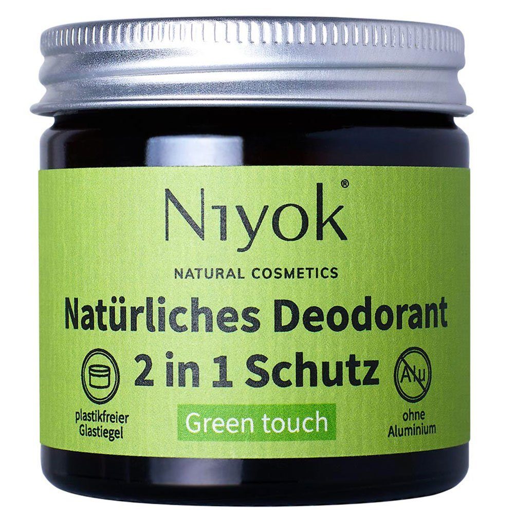 Niyok Deo-Creme Deodorant in Green Touch, Grün, 40 ml