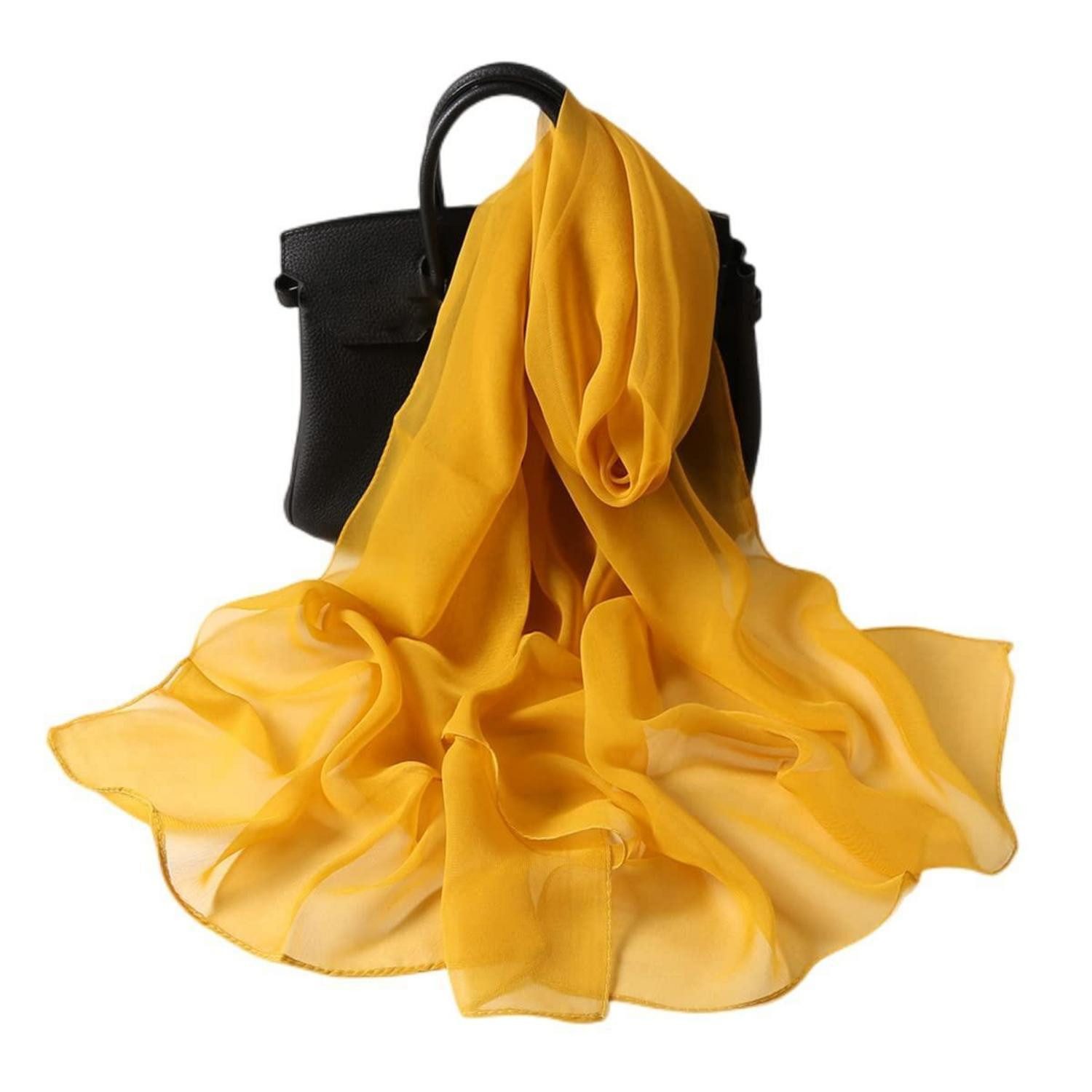 LuxusKollektion Halstuch Chiffon Halstuch Damen Sommerlich, (1-St)