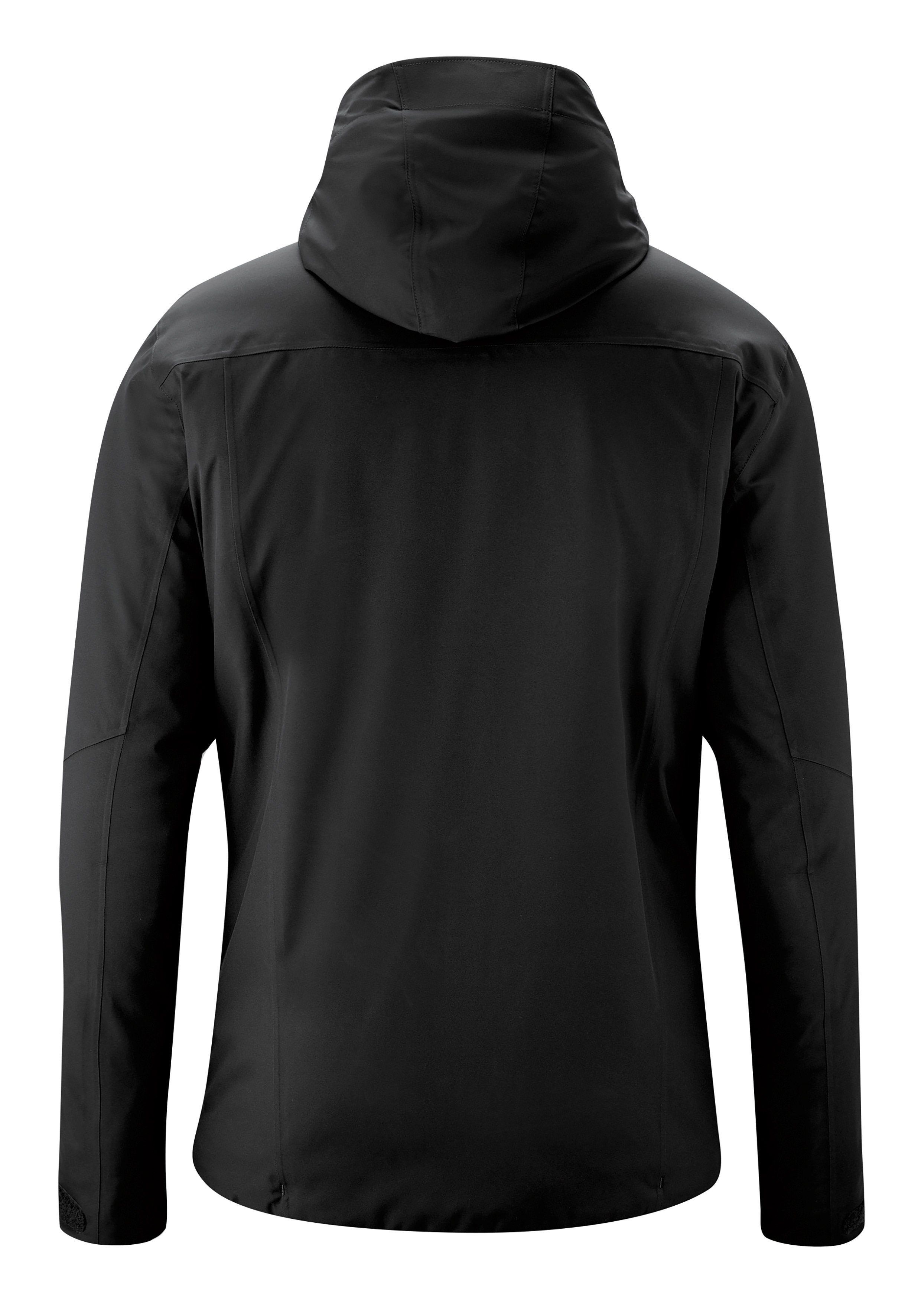 Maier Sports Funktionsjacke schwarz Wintertauglich, wasserdicht und M Peyor atmungsaktiv