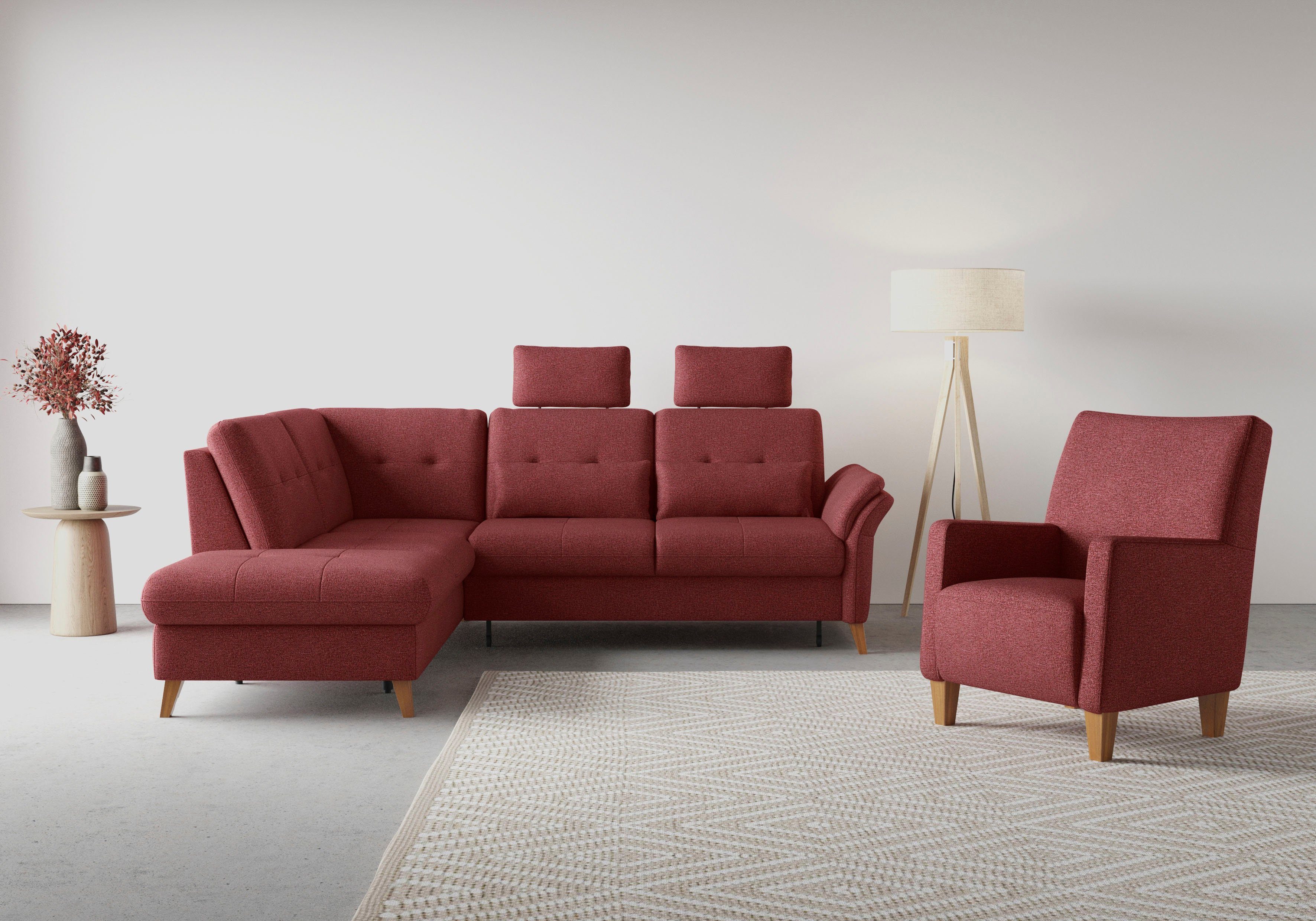 sit&more Ecksofa Göteborg, inkl. Sitztiefenverstellung, wahlweise günstig online kaufen