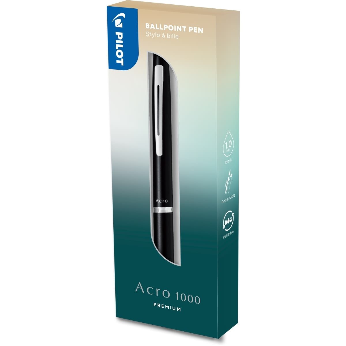 Pilot Pen Kugelschreiber Kugelschreiber Acro 1000 1.0 M in Box schwarz
