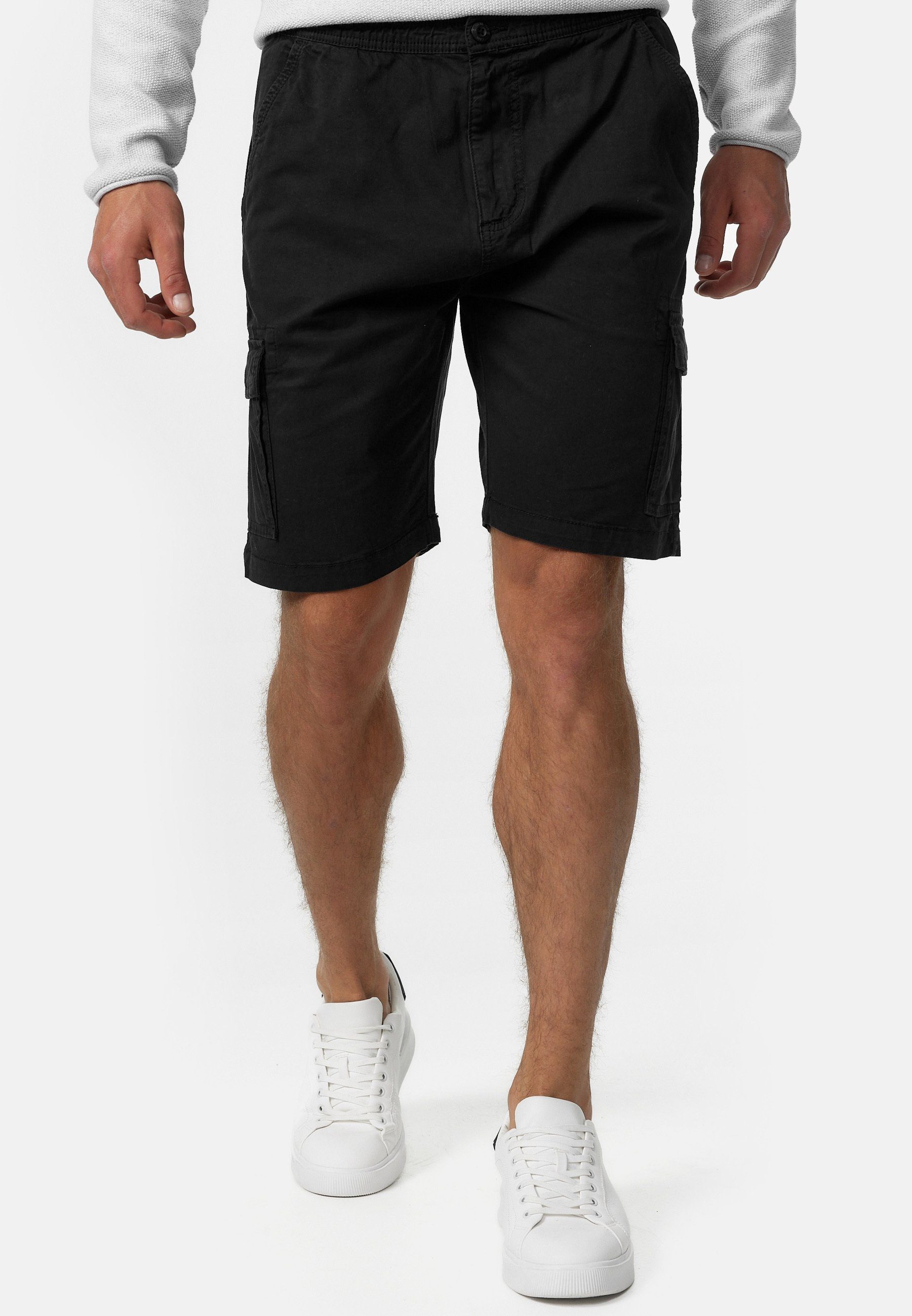 INDICODE Cargoshorts Herren Kinnaird Cargo Shorts Herrenshorts aus elastischer Baumwoll-Qualität