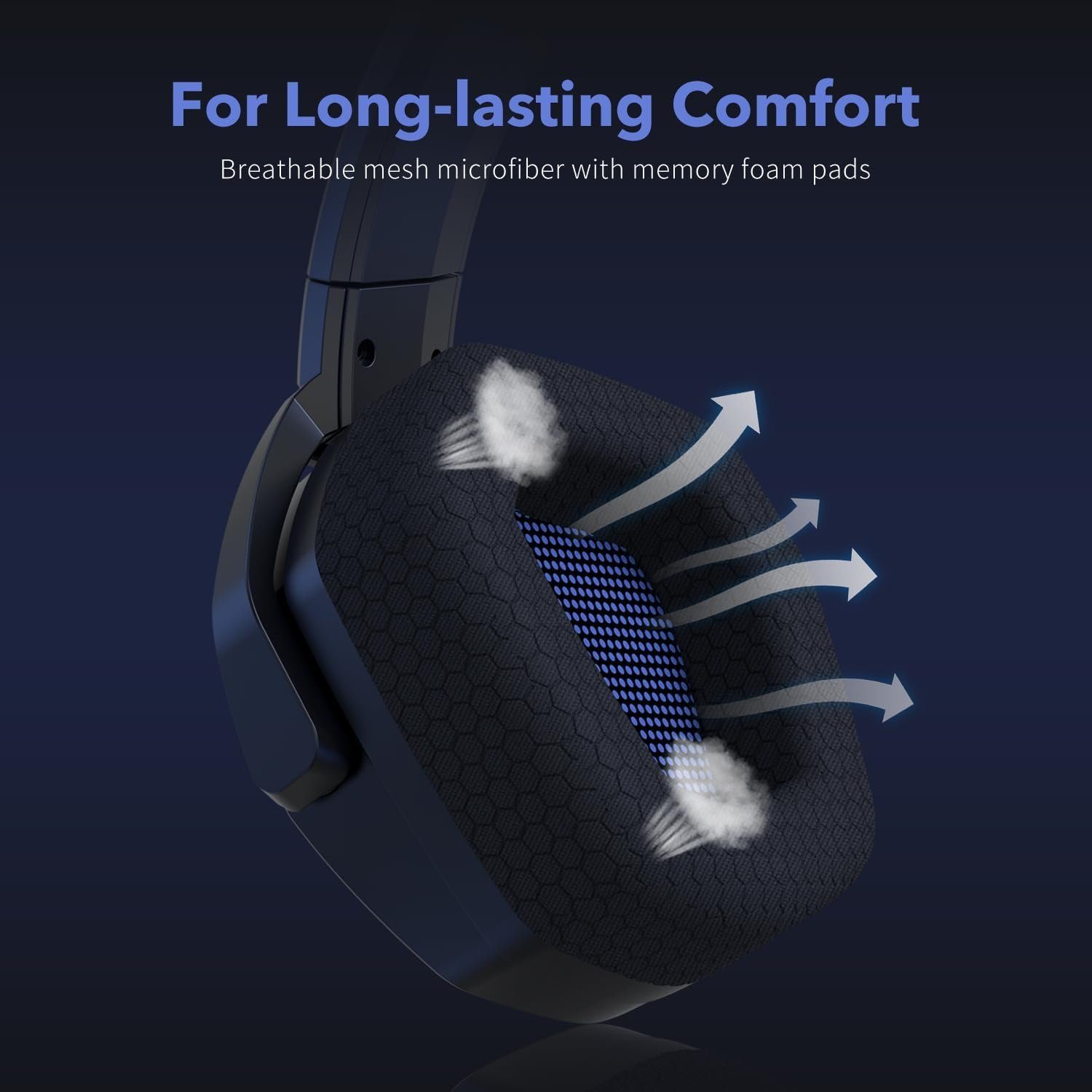 NUBWO Gaming-Headset (Unidirektionales Cancelling-Mikrofon, mit One PS4 Noise Xbox Kabelsteuerung, Geräuschunterdrückung Stereo-Kopfhörer Kabelsteuerung)