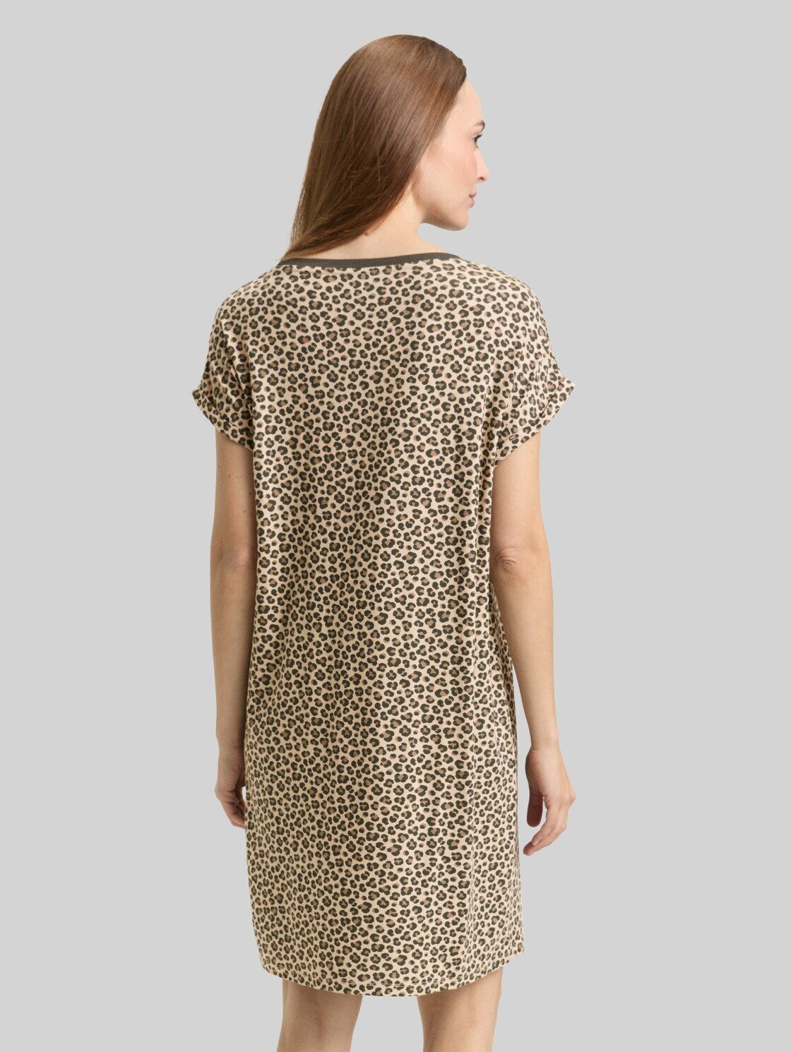 TOM TAILOR Pyjamaoberteil Bodywear (im Einserpack) Nachthemd mit Leo-Muster