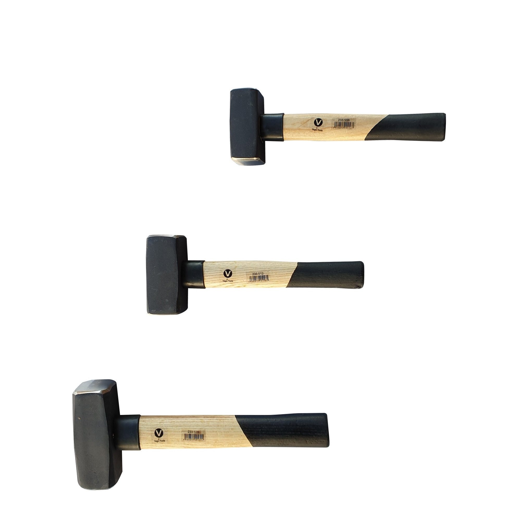 VaGo-Tools Hammer Fäustelhammer Hammer Set 800/1250//2000g