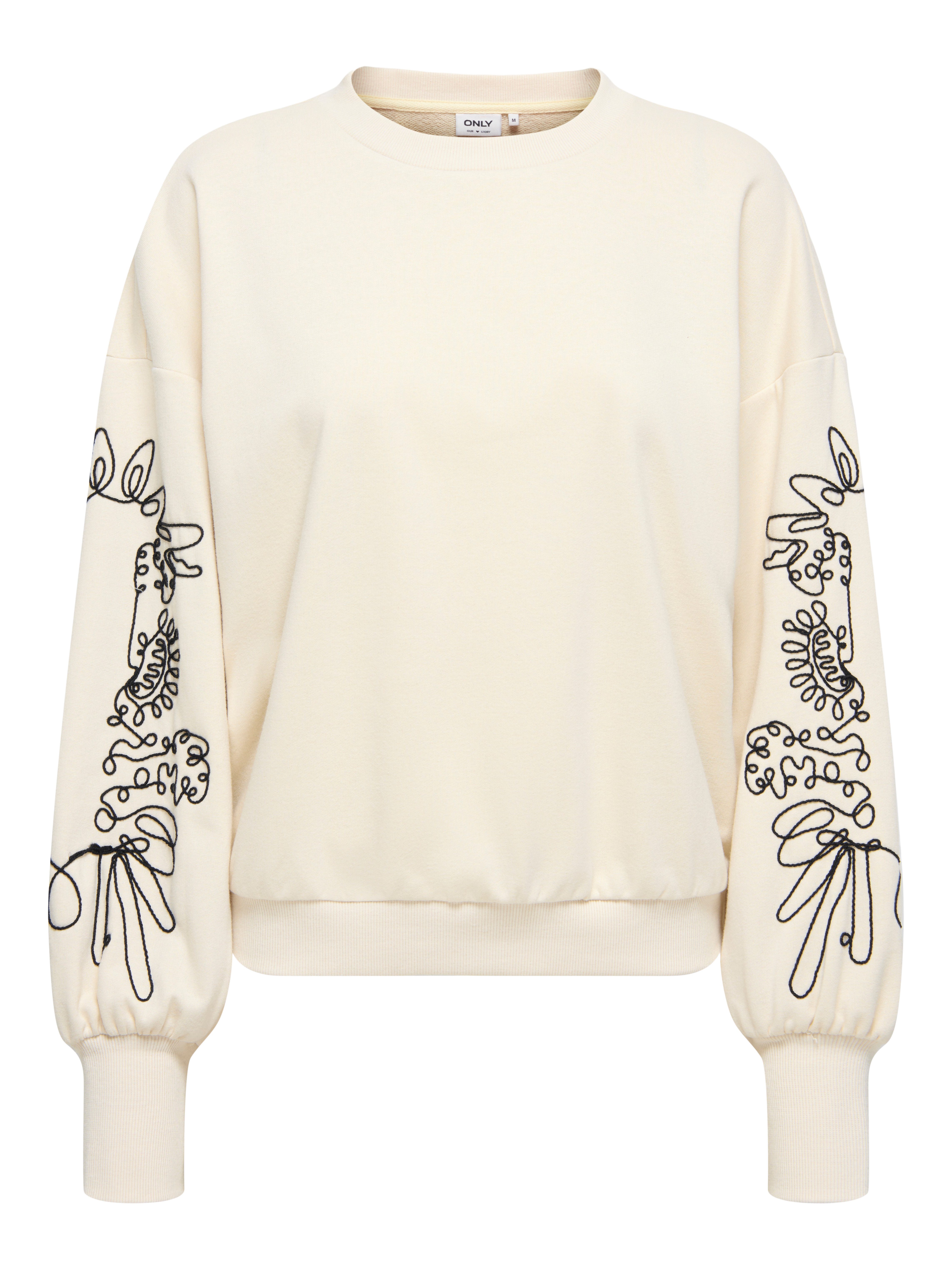 ONLY Sweatshirt ONLBROOKE L/S O-NECK DETAIL SWT NOOS günstig online kaufen