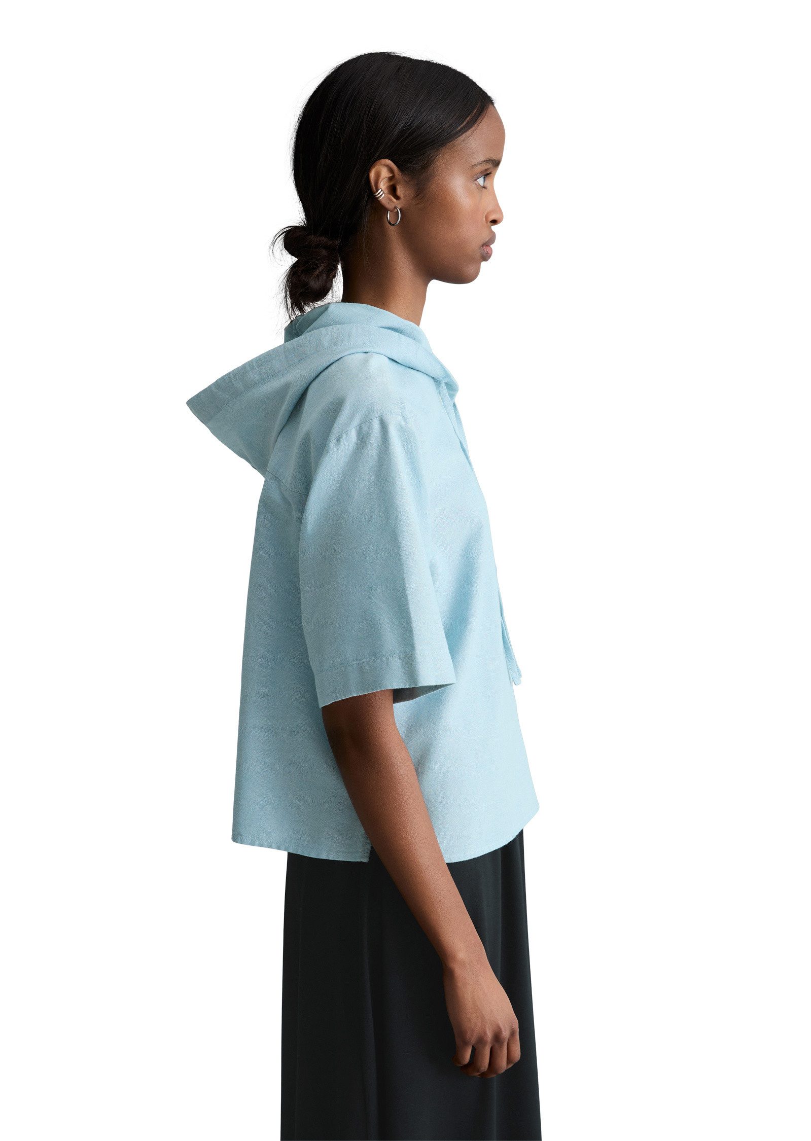 Marc O'Polo DENIM Kurzarmbluse aus Organic Cotton Oxford