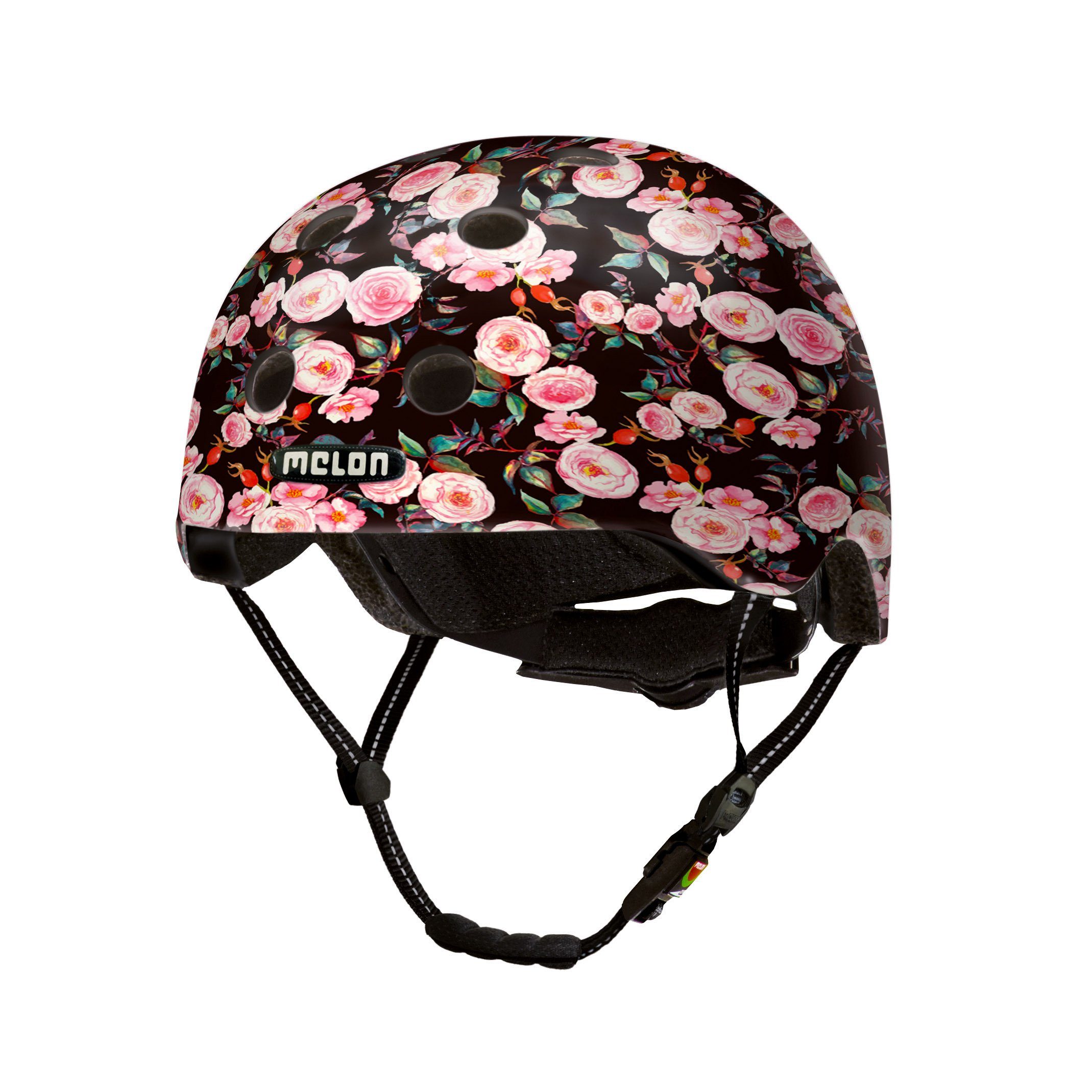 Melon Fahrradhelm Rose Garden (matte), super leicht, Magnetverschluss, größenverstellbar, mehr als 50 Designs