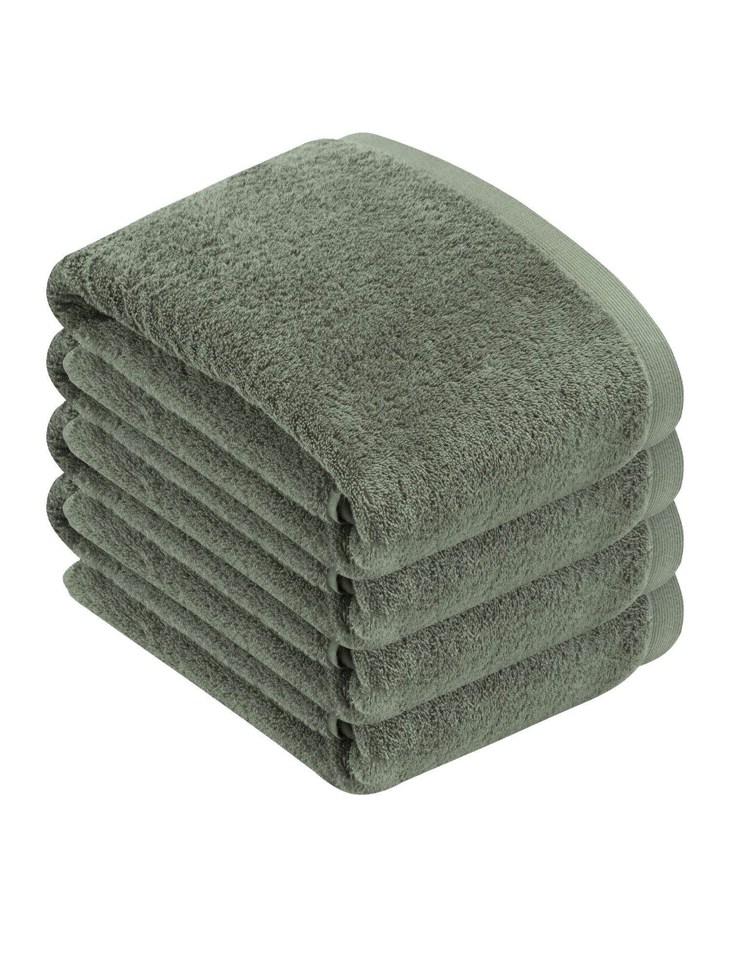 Vossen Badetücher 4er Pack Badetuch 100 x 150 cm High Line, Webfrottier (Spar-Set, 4-St), angenehm sanft zur Haut