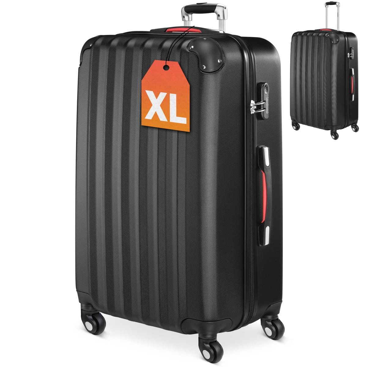 monzana Hartschalen-Trolley Baseline, 4 Rollen Rollen, Rollkoffer Zahlensch günstig online kaufen