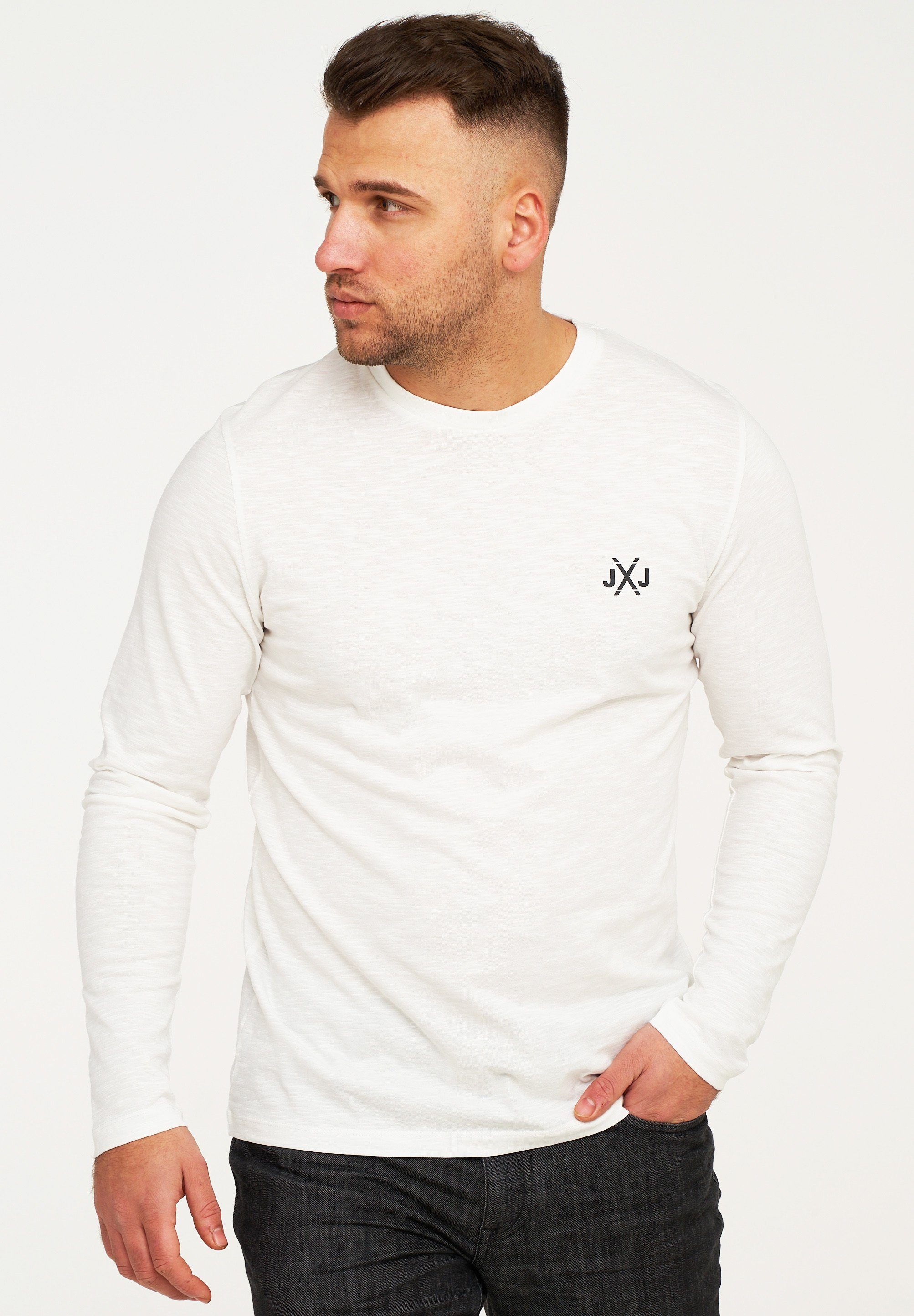 Jack & Jones Langarmshirt JCORISE INFINITY TEE LS CREW NECK Herren Langarms günstig online kaufen