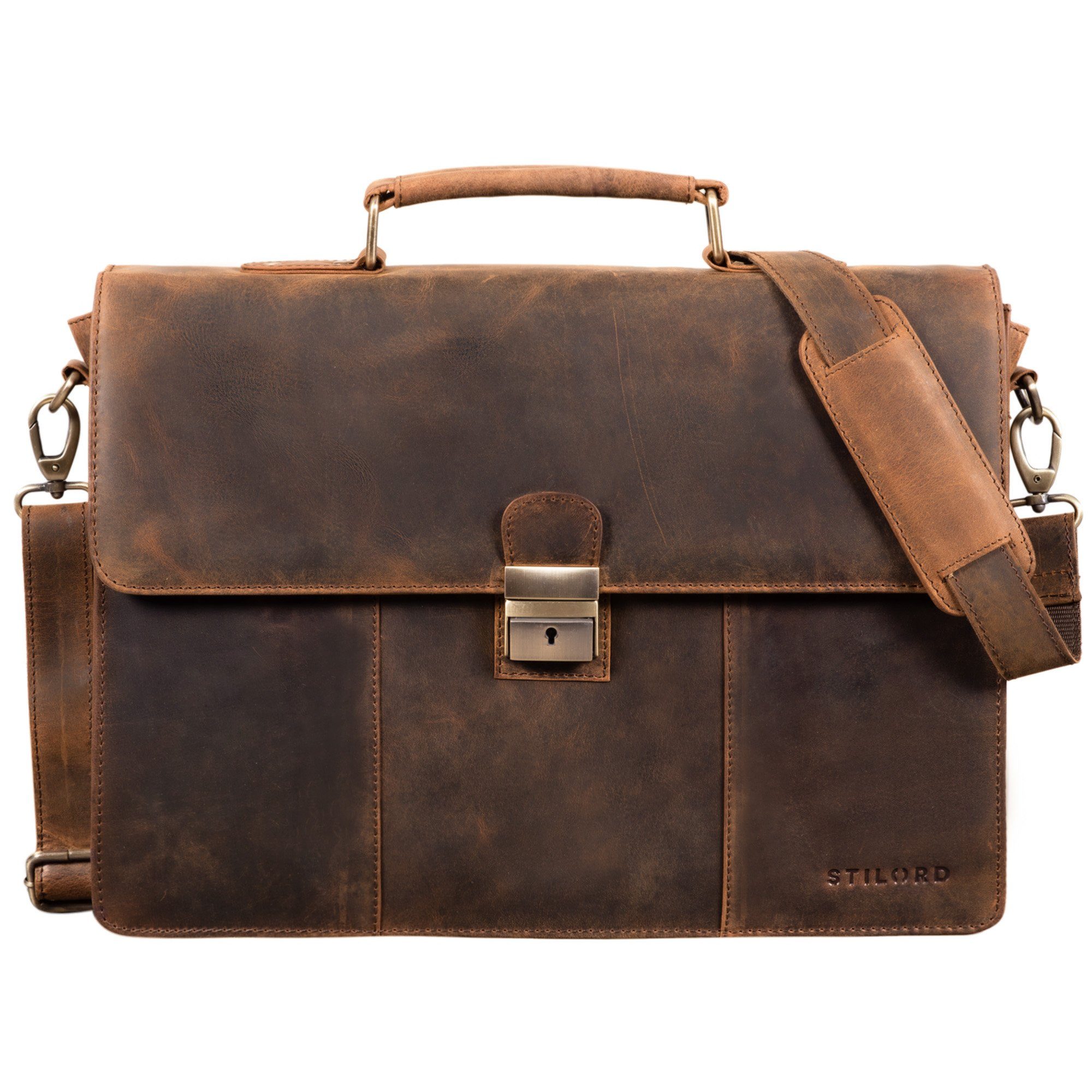 Laptoptasche "Ravenzia" Leder Aktentasche Herren Damen