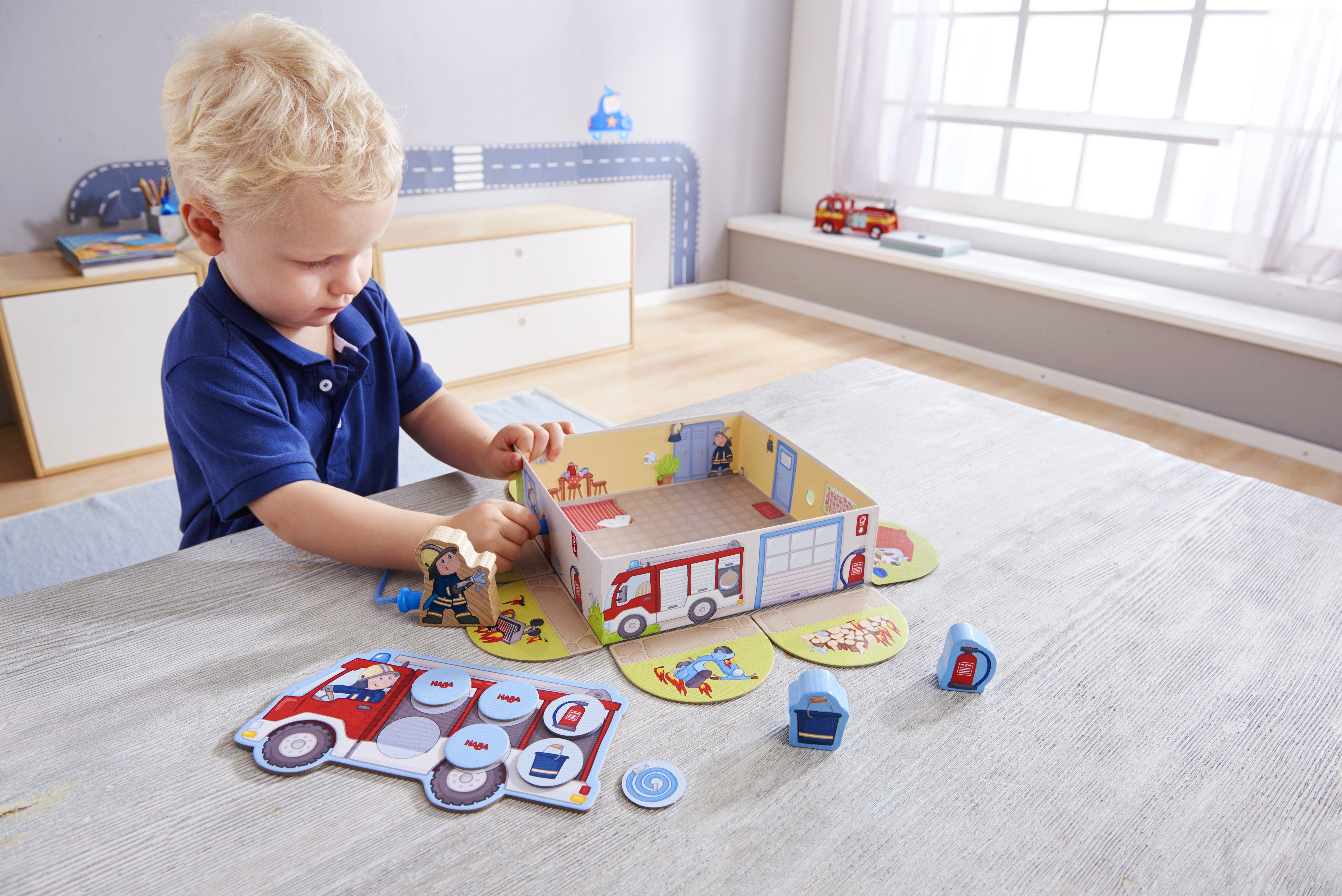 Haba Spiel Meine ersten Spiele - Feuerwehr, Made in Germany