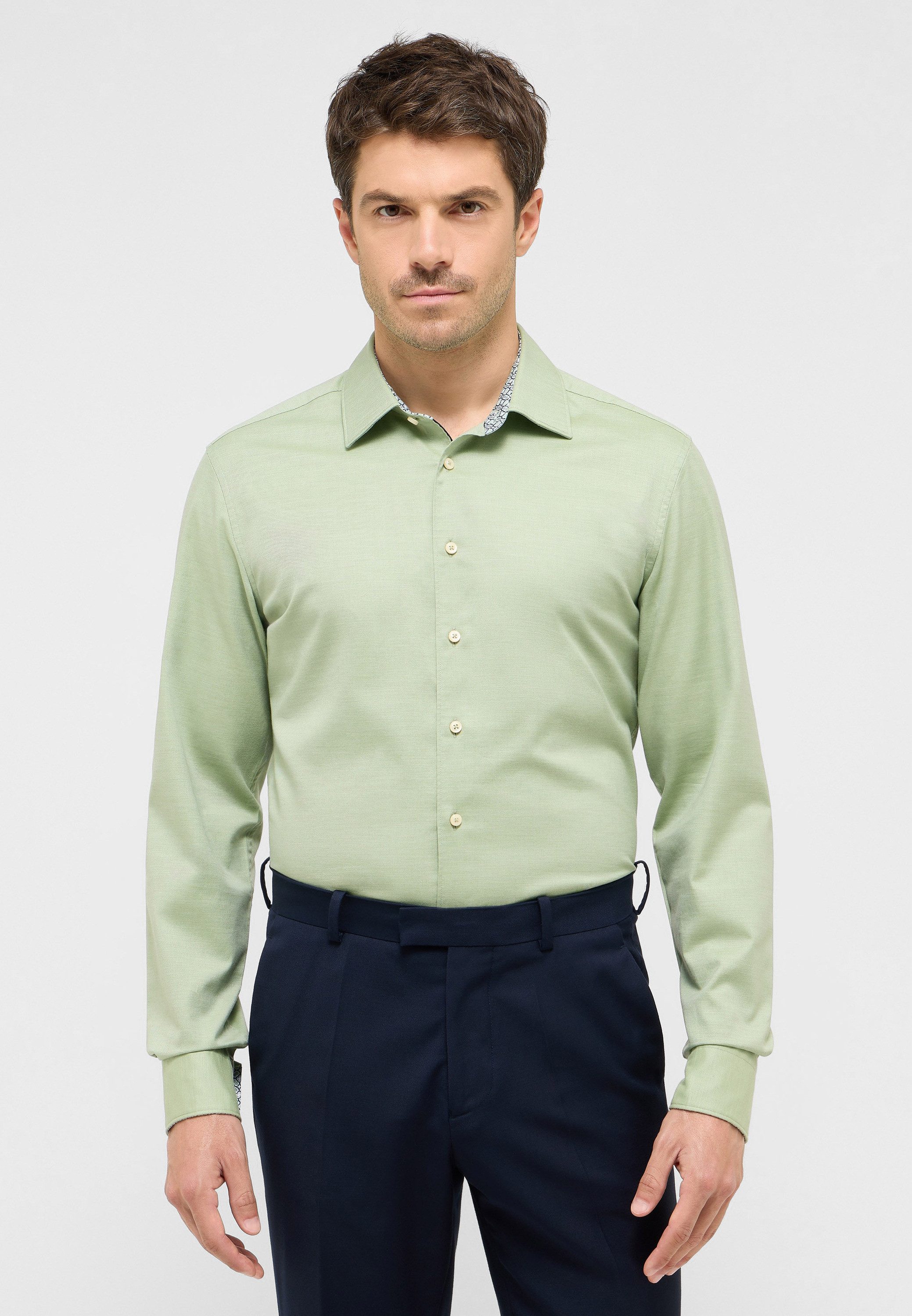 Eterna Langarmhemd SLIM FIT EASY IRON (bügelleicht) günstig online kaufen