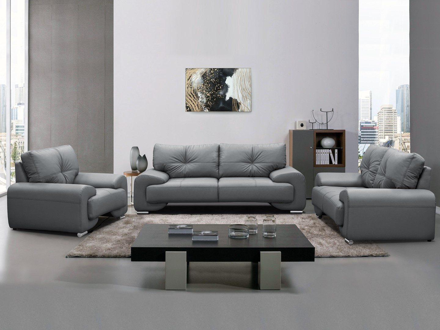 Beautysofa Big-Sofa Polstergarnitur Omega Set 3+2+1 Sofa Wohnzimmer Sofagar günstig online kaufen