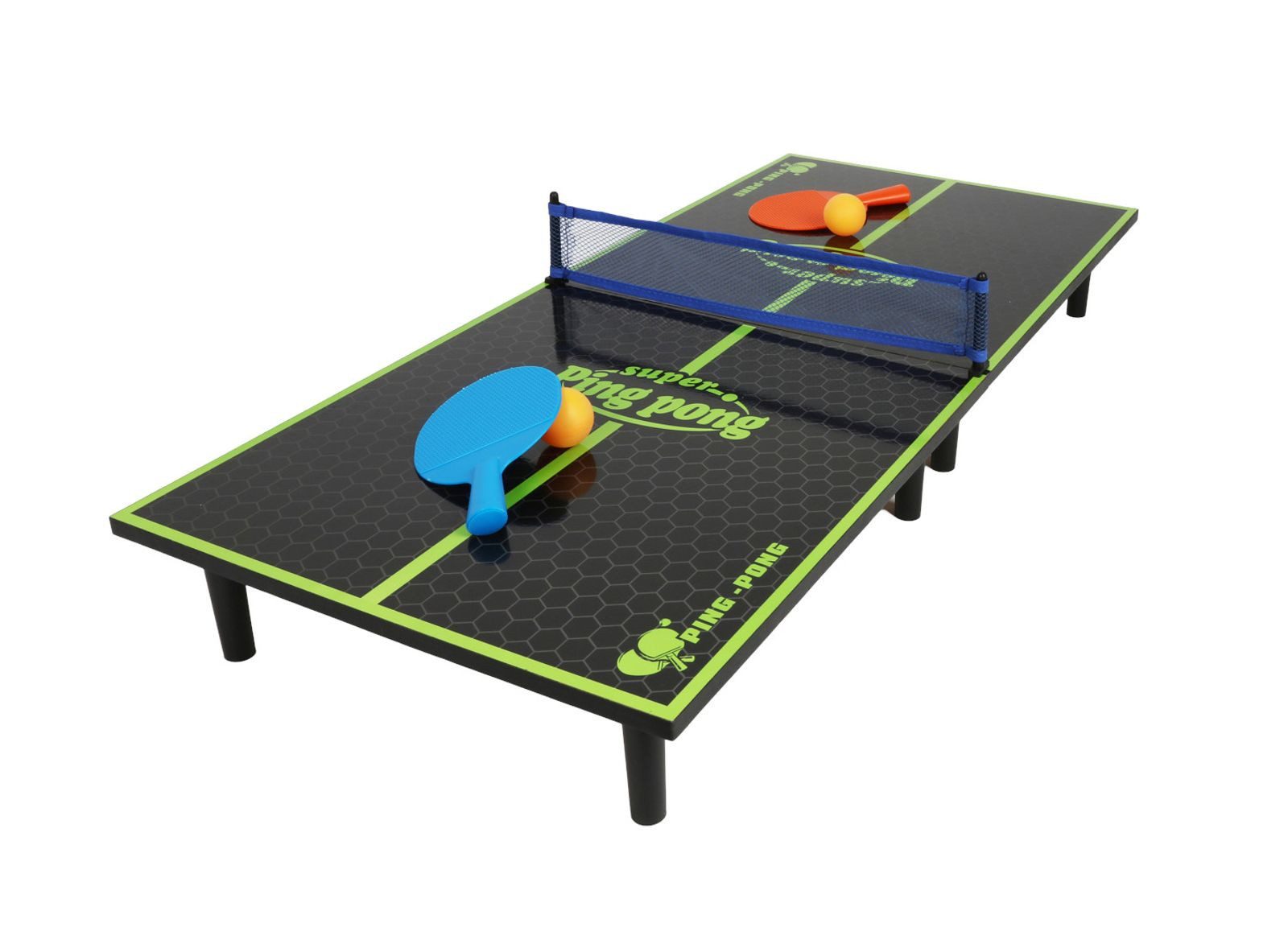 Mini-Tischtennisplatte Mini Tischtennisplatte 90x40cm Tischtennis Pingpong Spielfeld Indoor