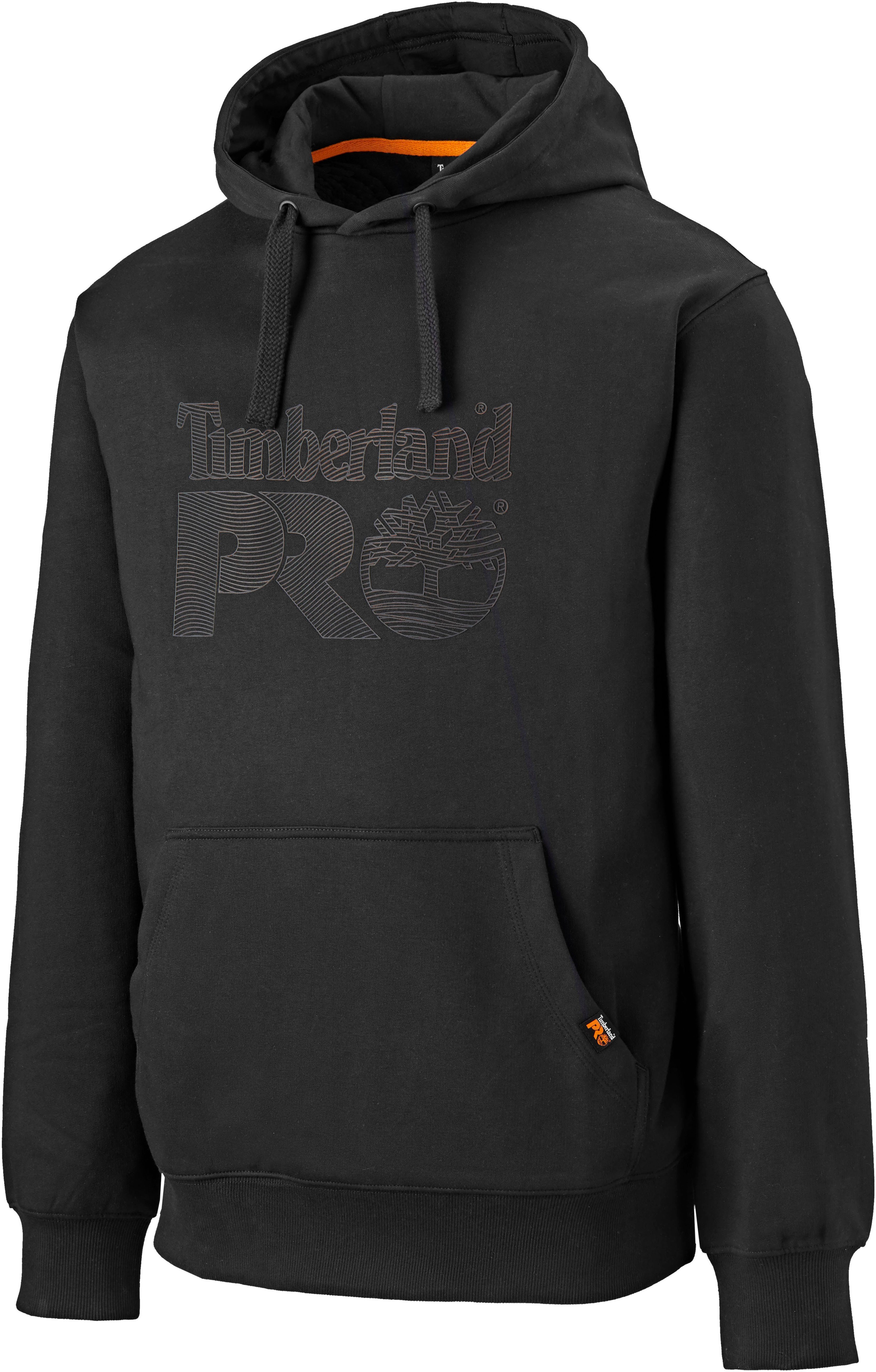 Timberland Pro Hoodie aus robustem Material, mit Kängurutasche, Kapuze mit Kordelzug schwarz