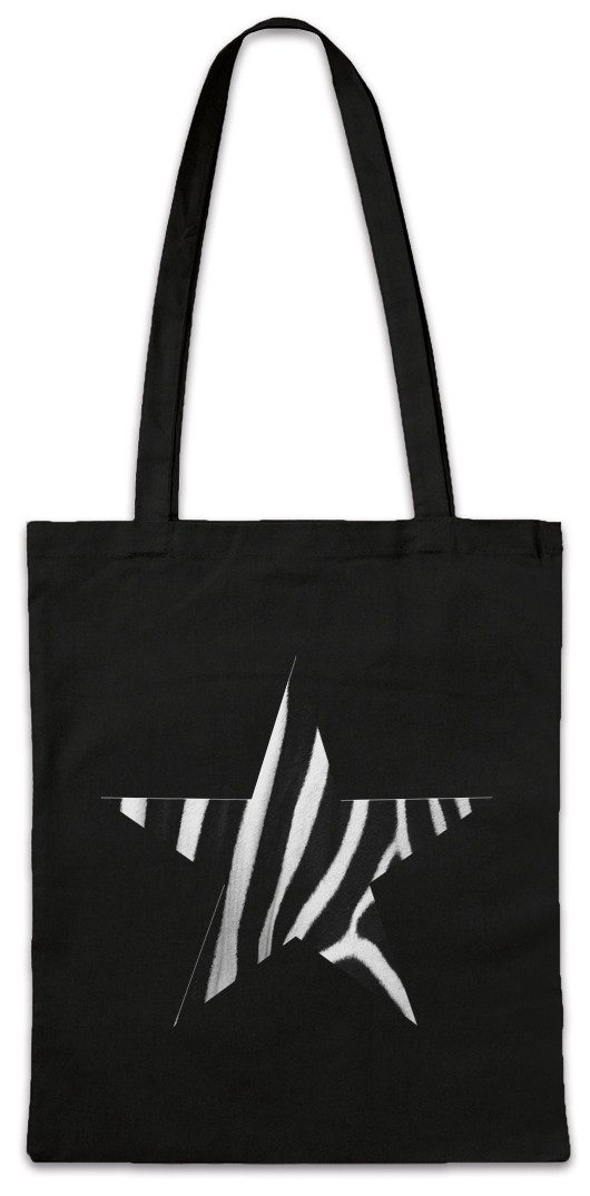 Beuteltasche Rockabella Star VI Stofftasche Tattoo Nautical Rockabilly Zebra