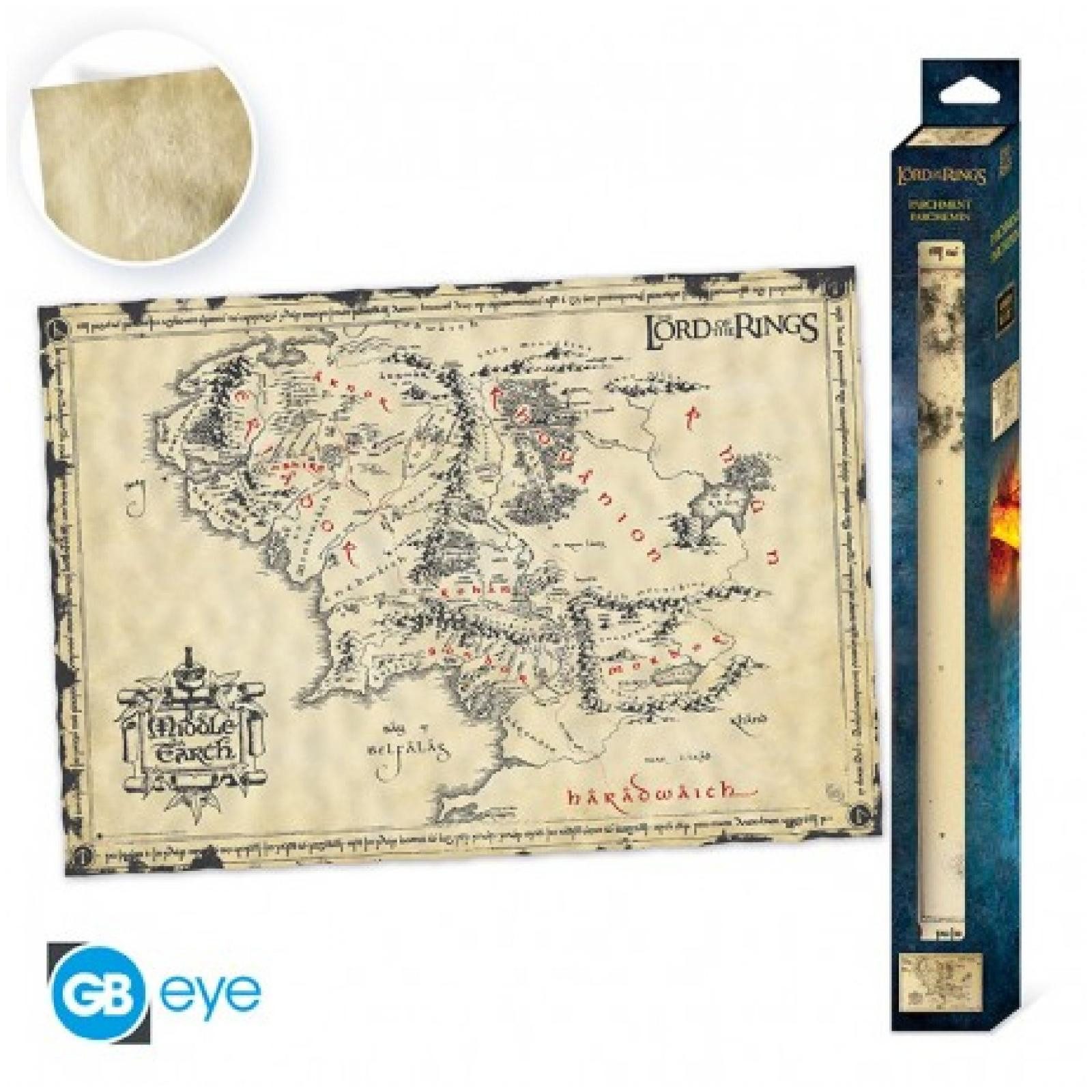 ABYstyle Merchandise-Figur LORD OF THE RINGS - Parchment poster - Middle Ea günstig online kaufen
