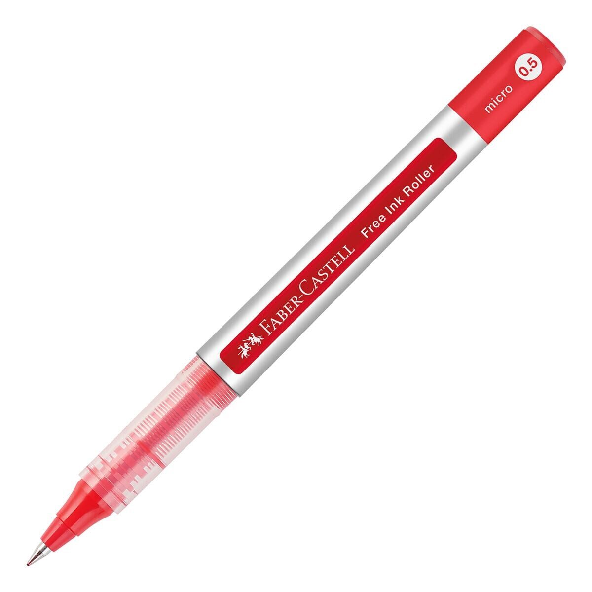 Faber-Castell Tintenroller FABER-CASTELL Free Ink Tintenroller 0,5mm rot grau