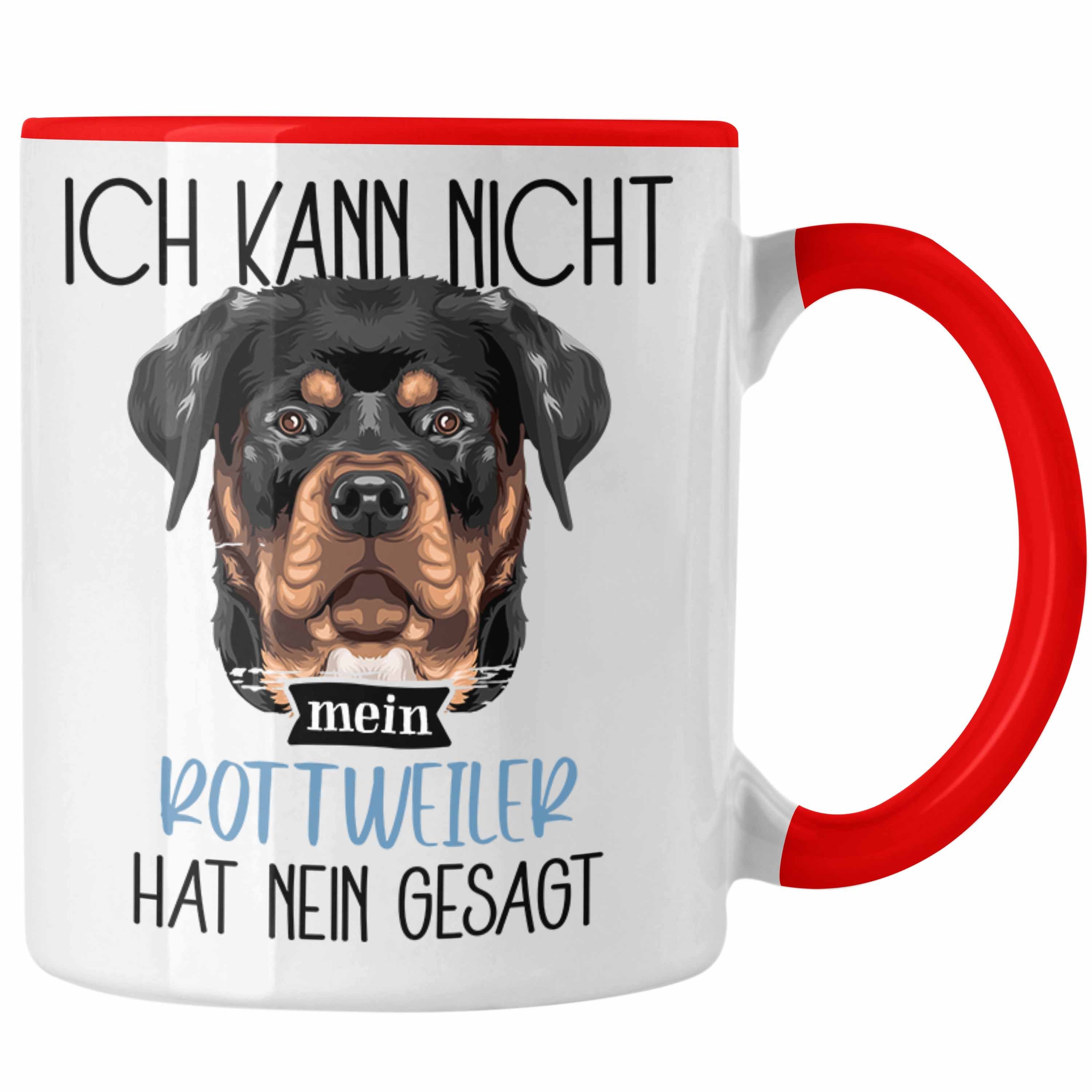 Trendation Tasse Rottweiler Besitzer Tasse Geschenk Lustiger Spruch Geschenkidee Ich Ka