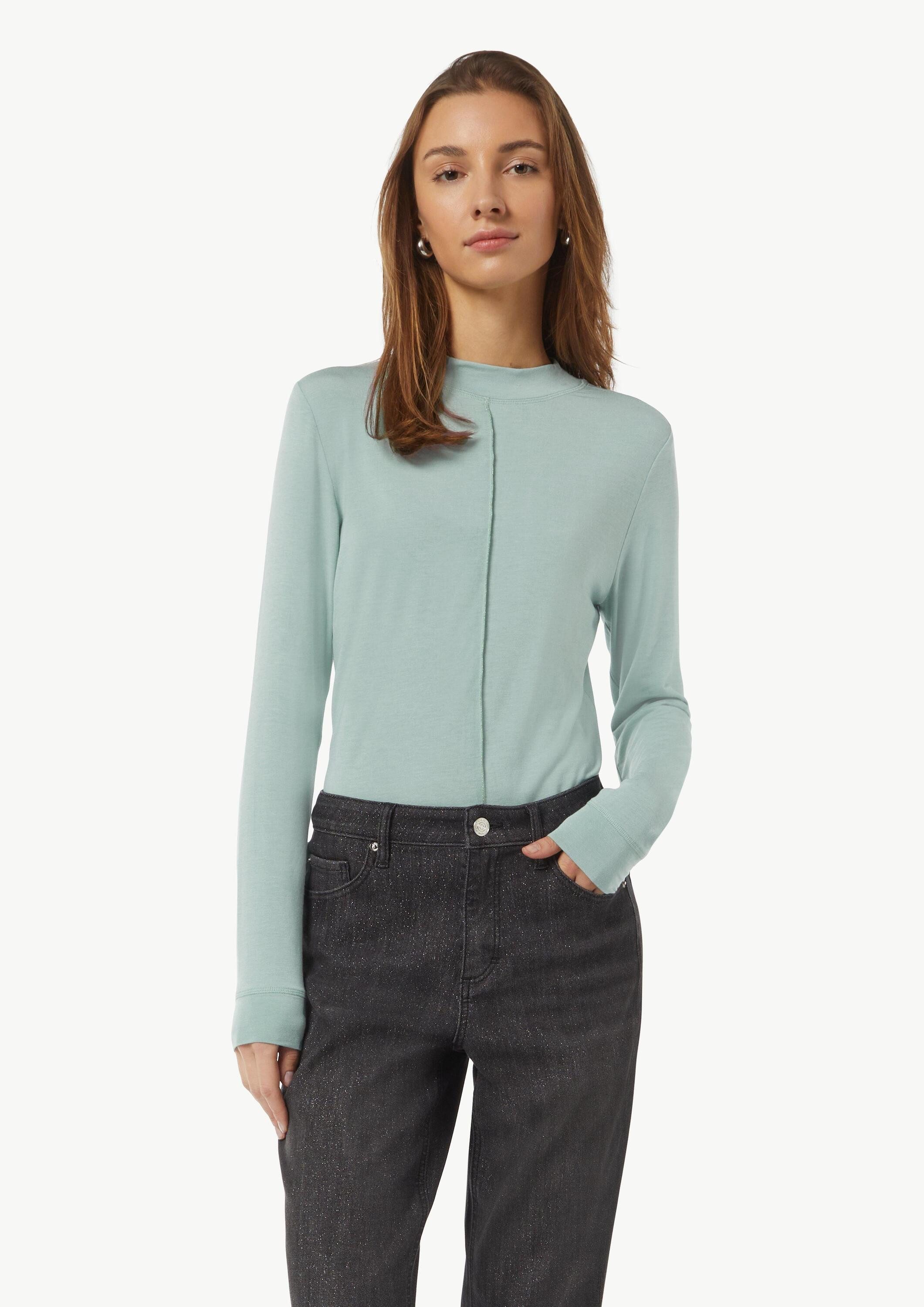 comma Langarmshirt T-Shirt Langarmshirt mit Nahtdetail günstig online kaufen