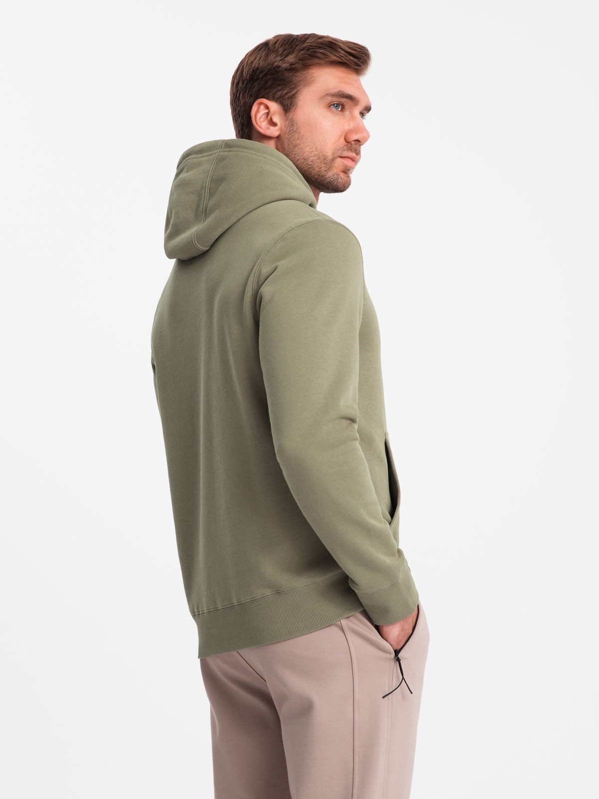 OMBRE Kapuzensweatshirt Känguru-Sweatshirt für Männer mit Kapuze und Metallnadel
