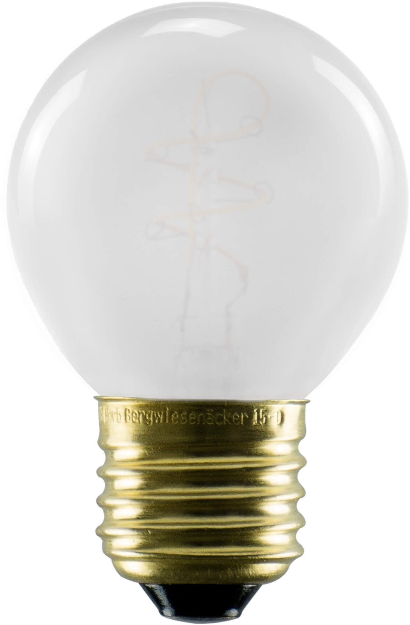 SEGULA LED-Filament LED Golfball matt, E27, E27, 1 St., Warmweiß