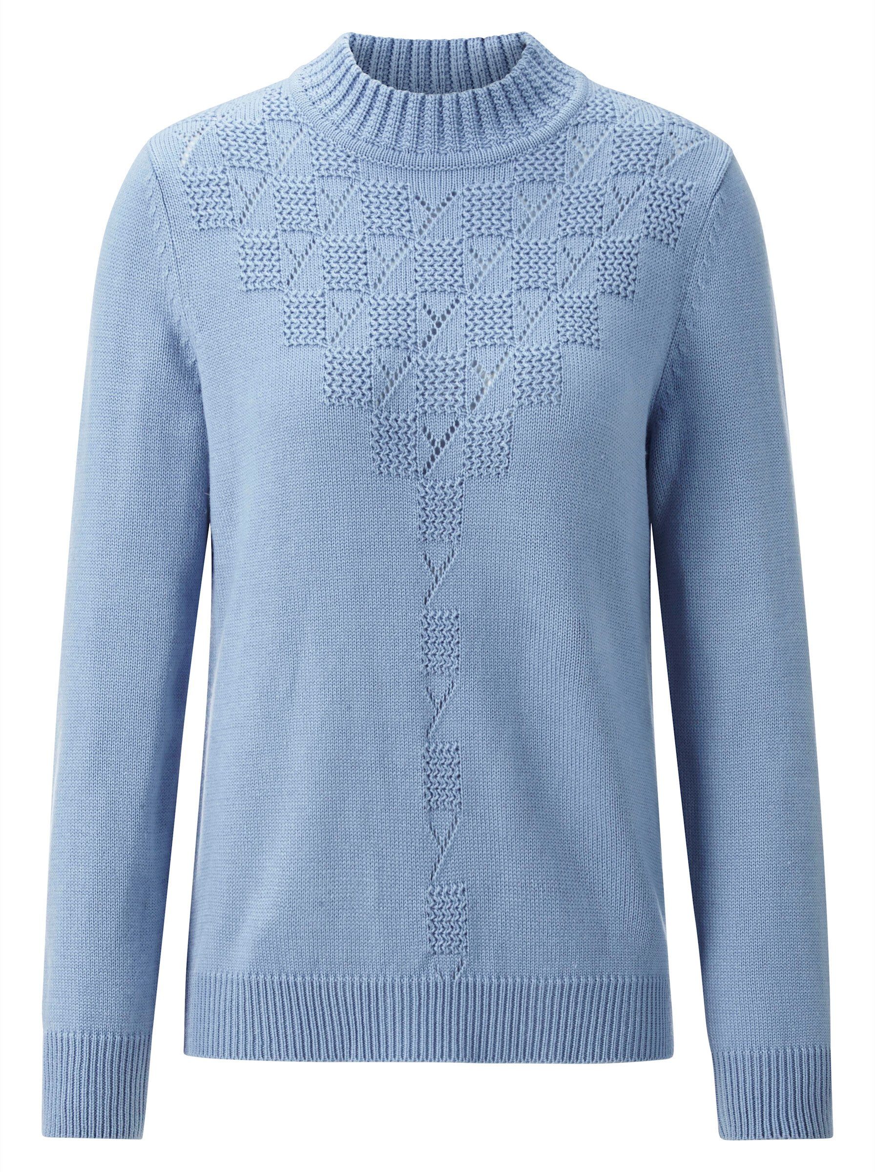 Strickpullover Pullover Langarm Ajour, Jersey