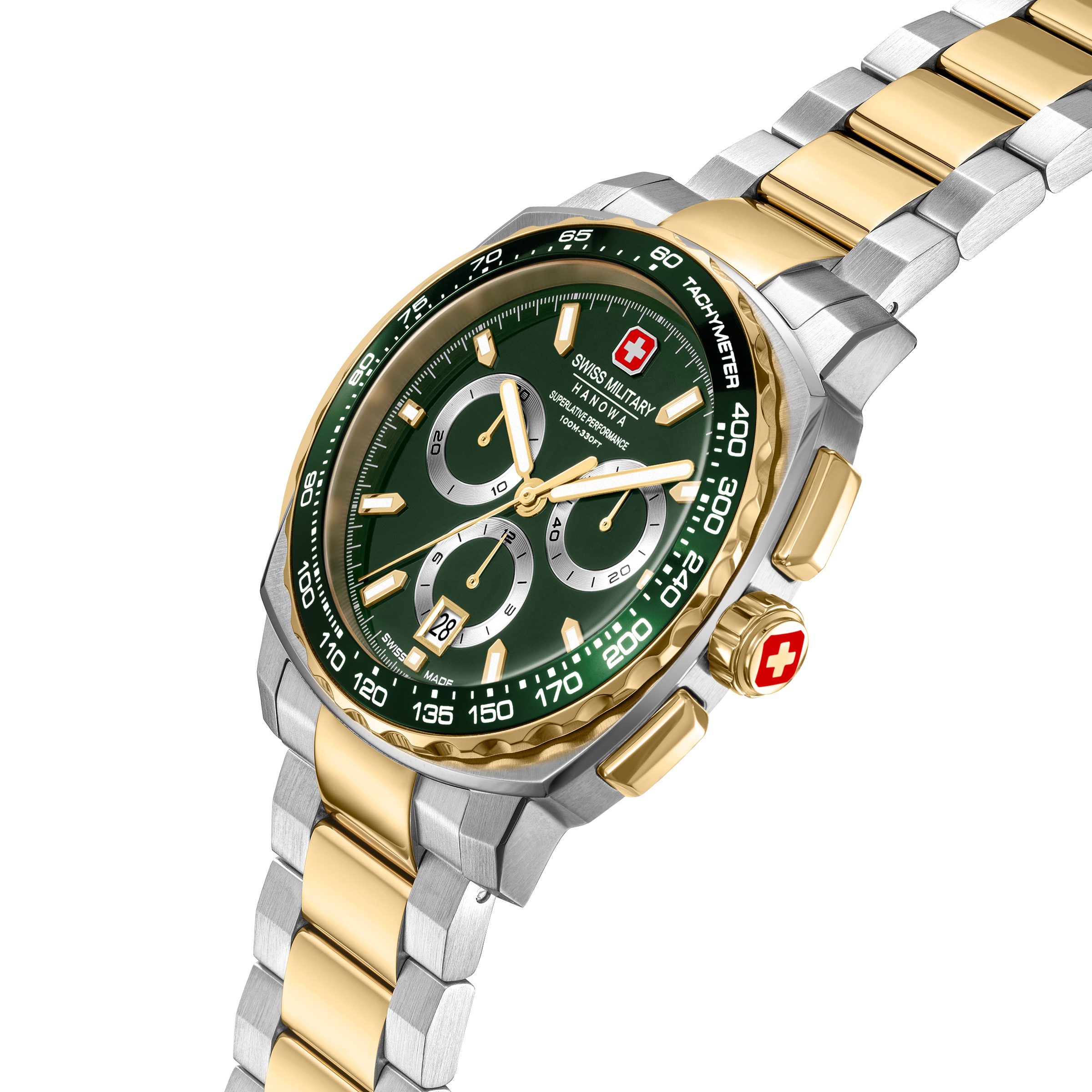 Swiss Military Hanowa Chronograph Speedwell SMWGI0006804, Quarzuhr, Armbanduhr, Herrenuhr, Swiss Made, Edelstahlarmband, analog