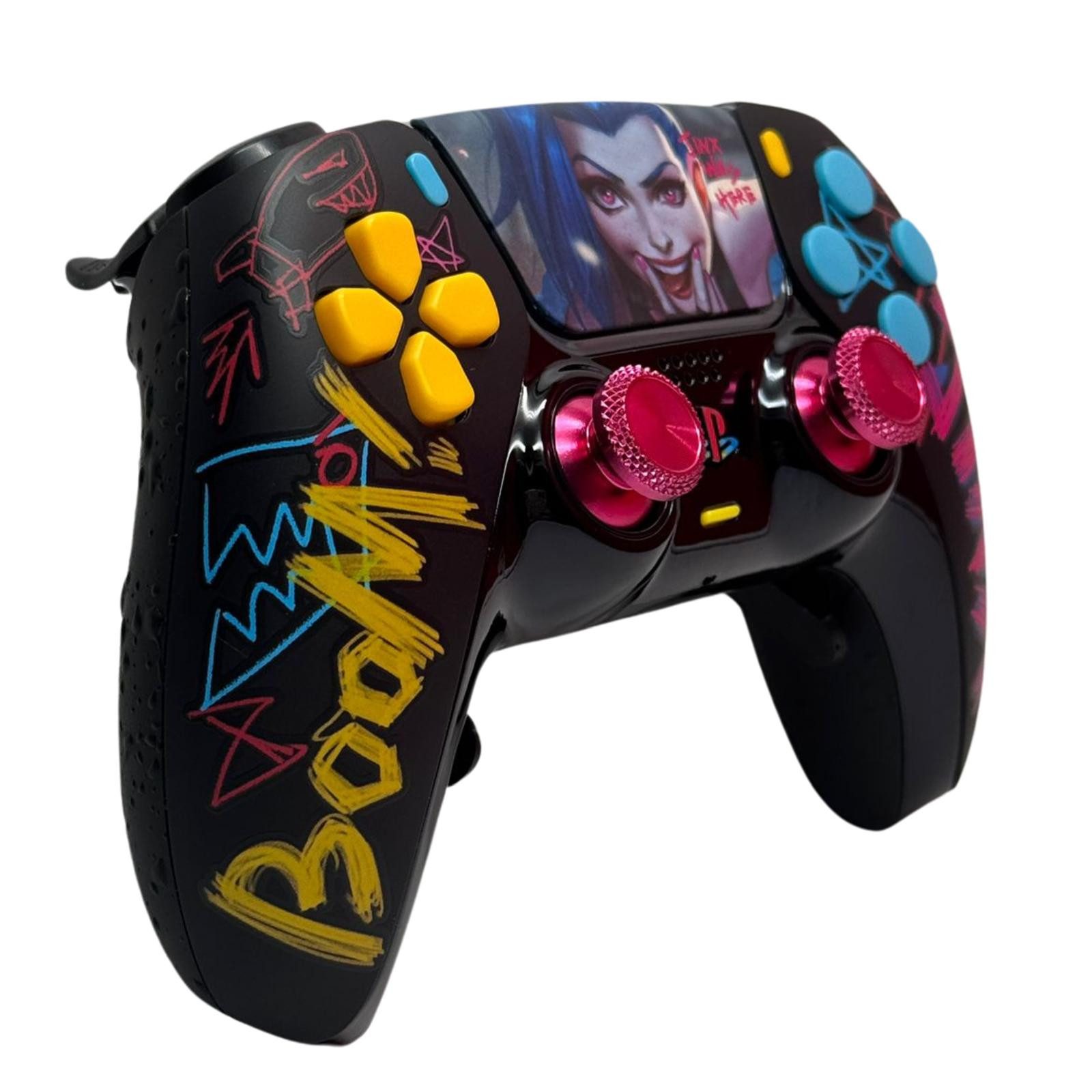 Paju-technik Jinx Blue Digital PlayStation 5-Controller (Hall Effekt Sticks, Digitaltasten, Mousclick Trigger, Performance Grip)