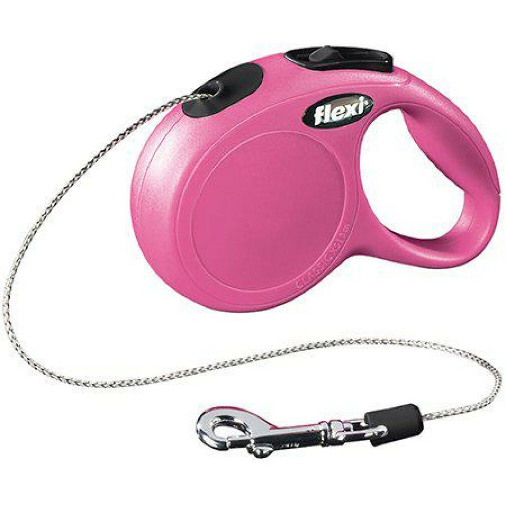 flexi Hundeleine Hundeleine NEW CLASSIC 3 m Rosa Розмір XS, (Packung)