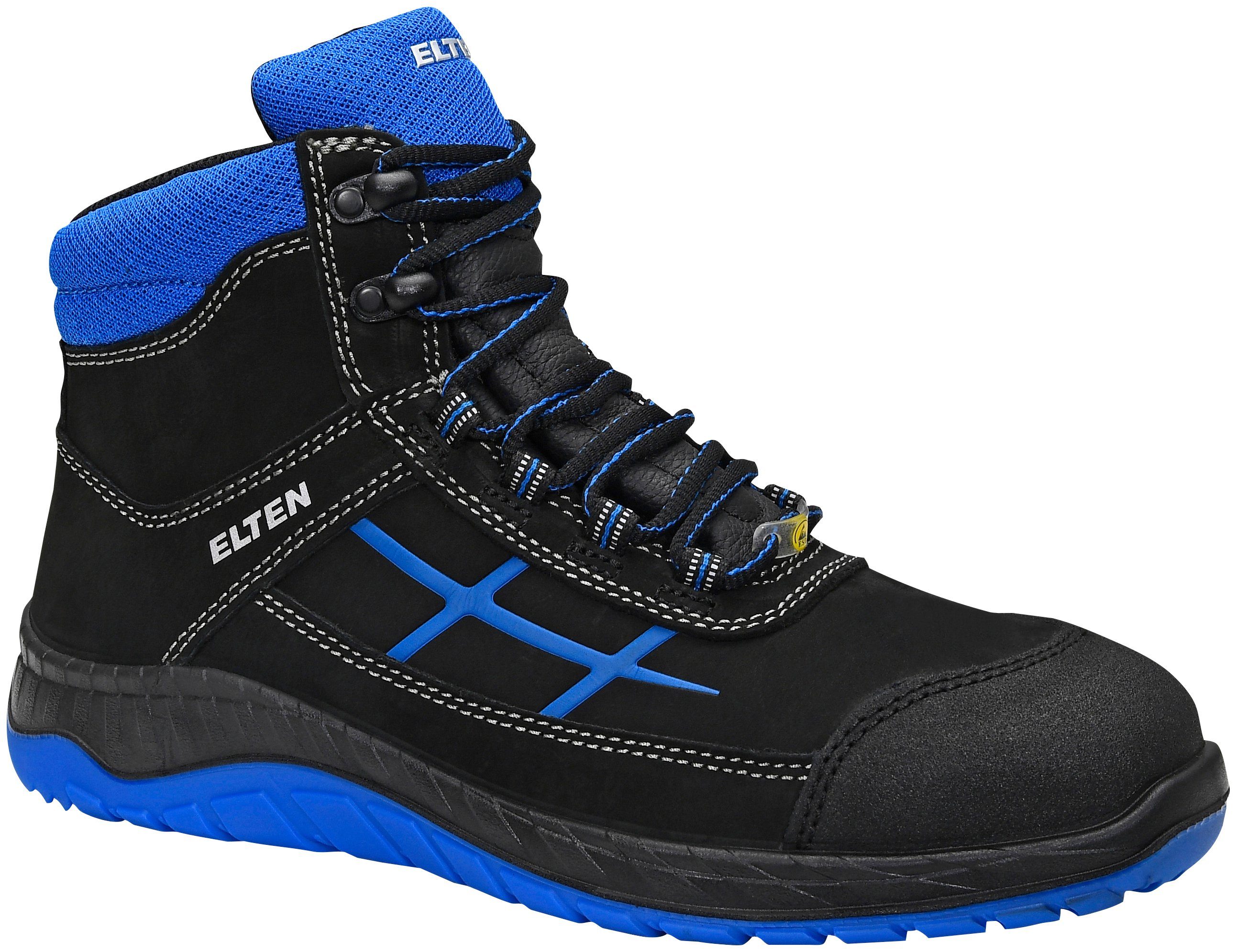 Eröffnungspreis für alle Produkte! ESD Mid Sicherheitsstiefel blue Elten MALVIN S3