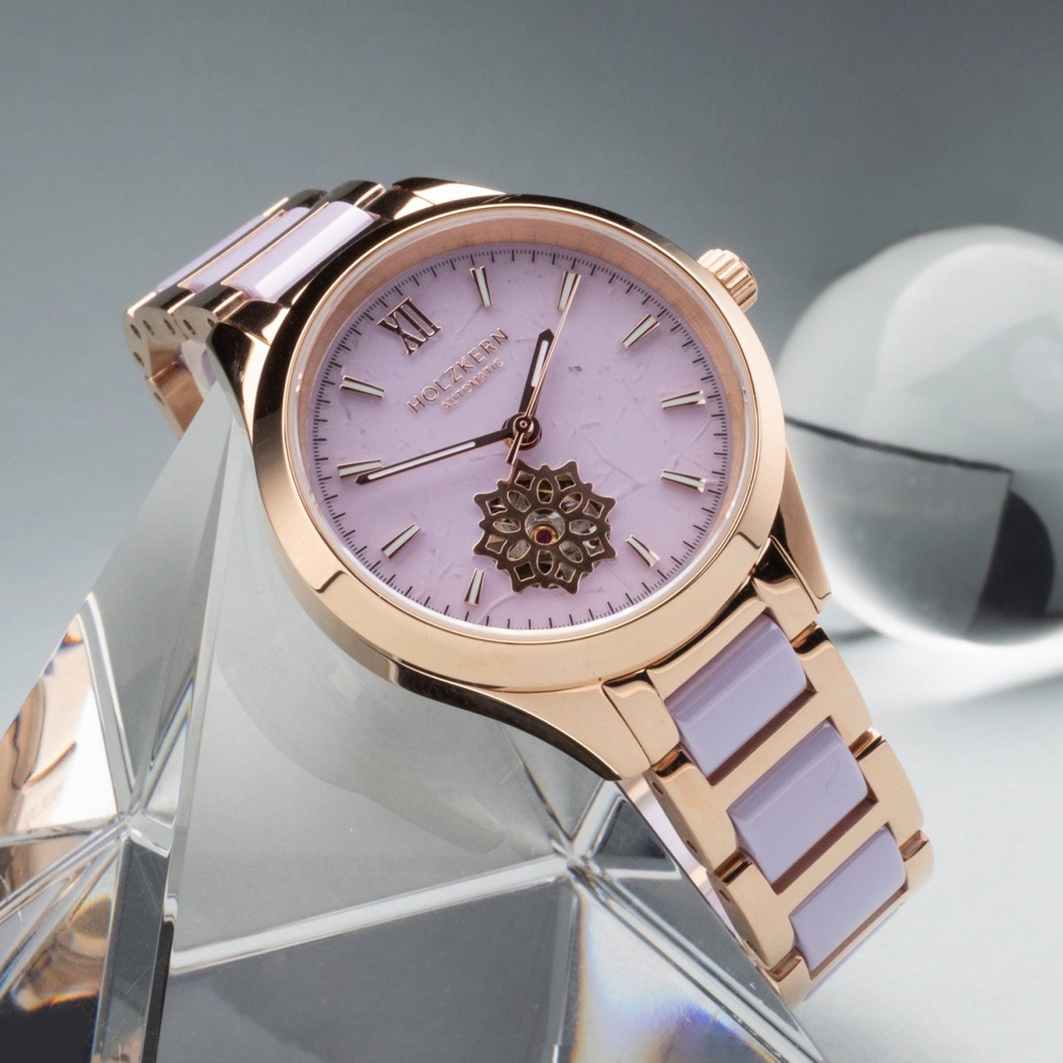 Holzkern Automatikuhr Automatik Kaleidoscopic Amethyst/Keramik günstig online kaufen