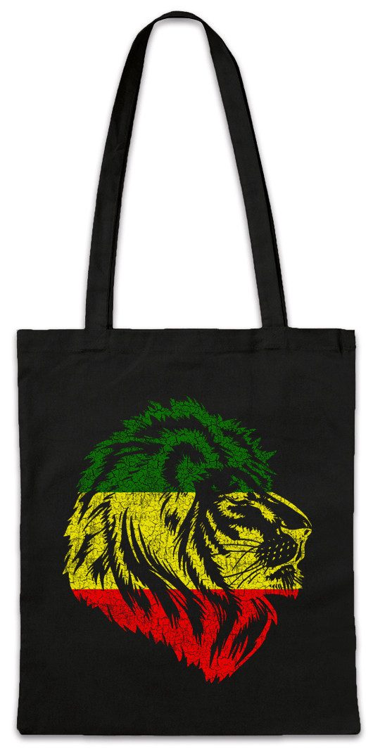 Urban Backwoods Beuteltasche Reggae Lion V Stofftasche Reggae Jah Babylon Irie Jamaica Reggae (1-tlg), Ganja Ska Jamaika Afrika