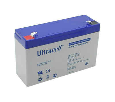 Ultracell »Ultracell UL12-6 6V 12Ah Bleiakku AGM Blei Gel Akk« Bleiakkus