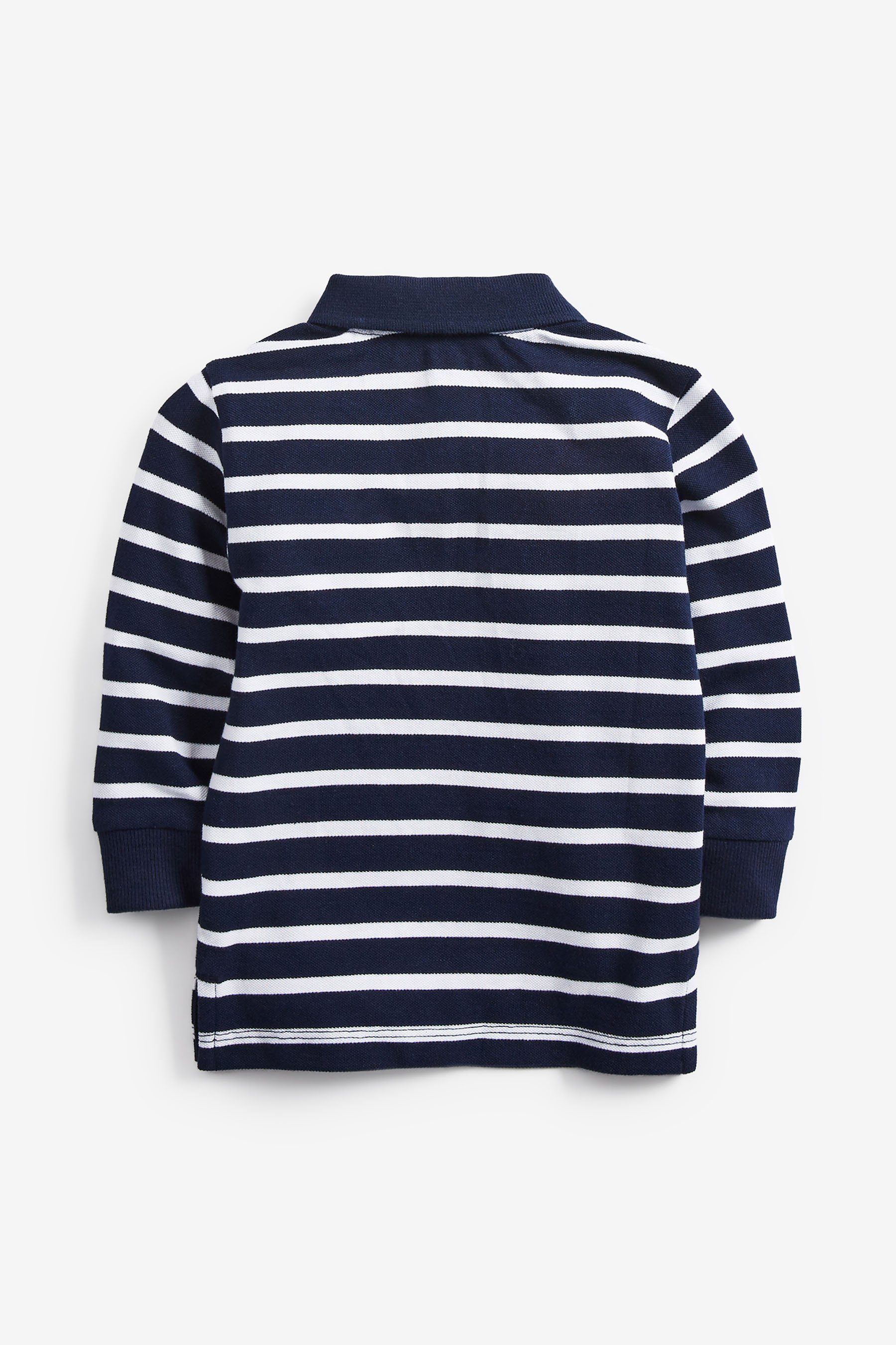 Next T-Shirt Langärmeliges Poloshirt mit Streifen günstig online kaufen