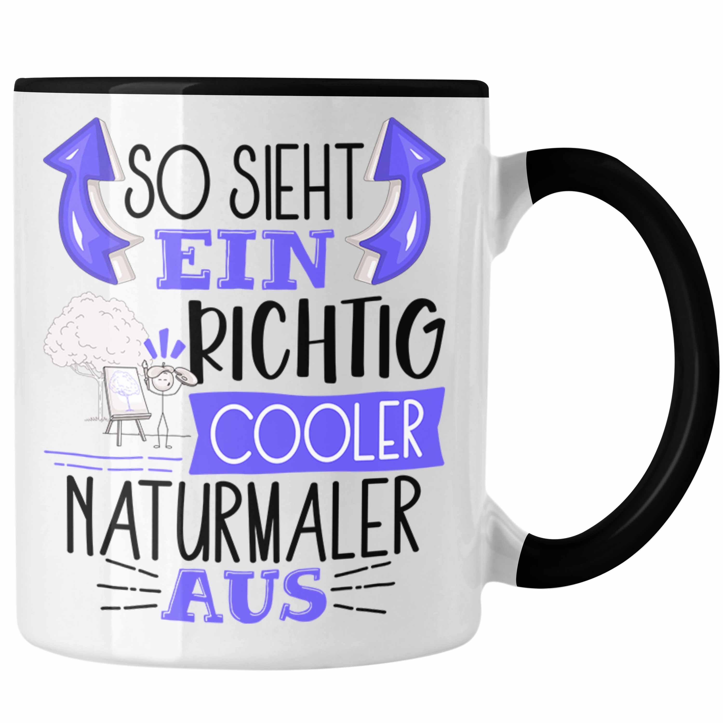 Trendation Tasse So Sieht Ein Richtig Schwarz Naturmal Cooler Naturmaler Aus Geschenk für Tasse