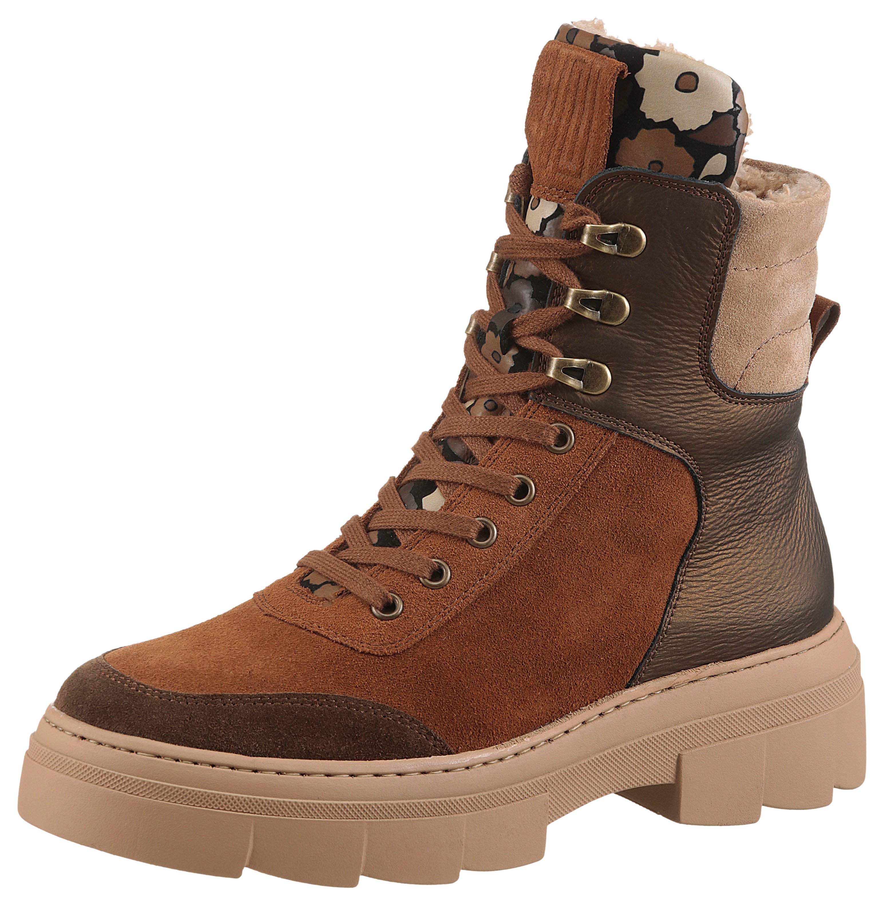 Waldläufer H-SAIGA Schnürboots Schnürstiefelette, Plateauboots in Komfortwe günstig online kaufen