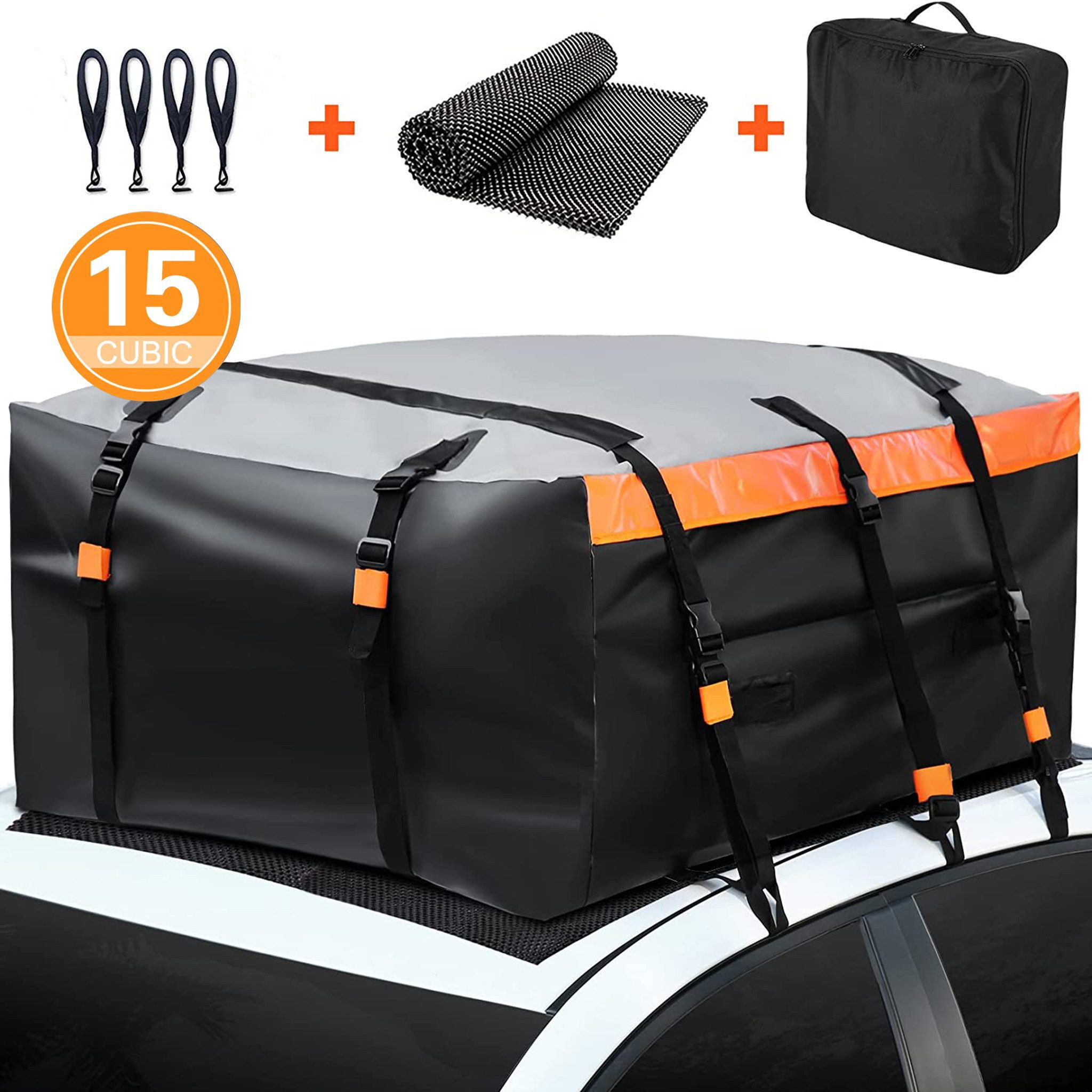Dachbox Auto Dachkoffer Autodachtasche 500D Faltbar 425/566/594L