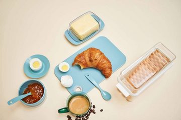 Mepal Schneidebrett Frühstücksset 3er Set, Kunststoff, (2x Frühstücksbrettchen, 1x Butterdose, 3-St)