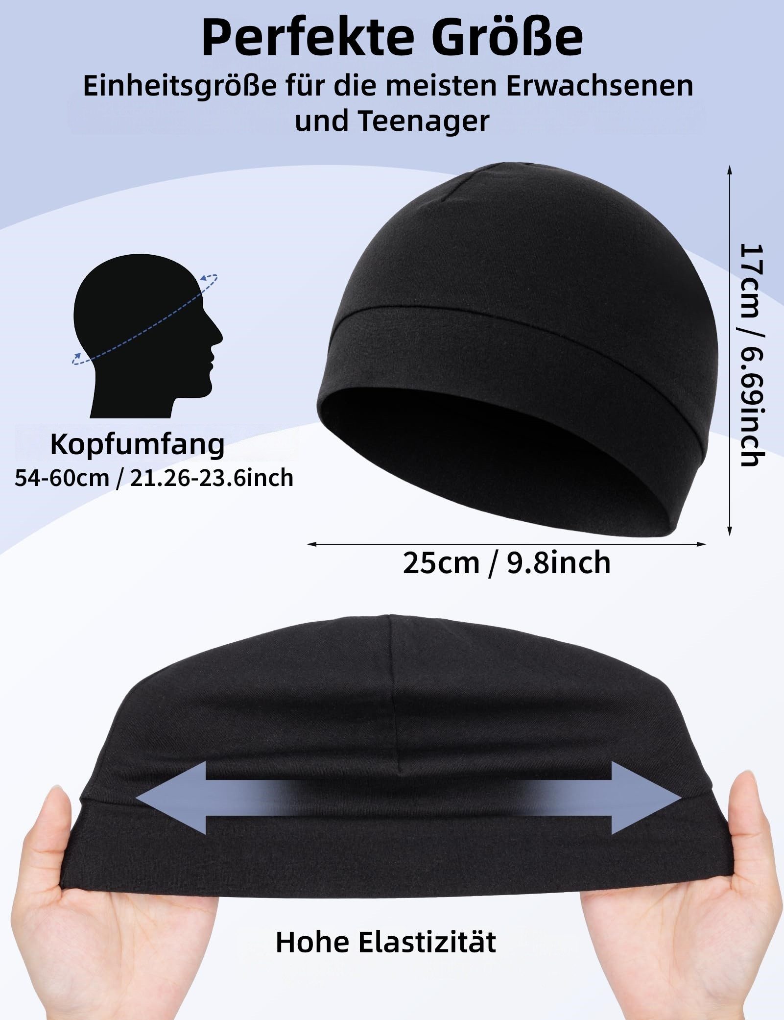 FOUORTUNATE-BEE Beanie Unisex-Wintermütze für Radfahren, Outdoor und Helmge günstig online kaufen