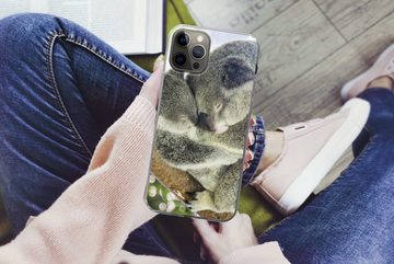 MuchoWow Handyhülle Koalas - Plüschtier - Tiere - Kinder - Jungen - Mädchen, Handyhülle Apple iPhone 12 Pro Max, Smartphone-Bumper, Print, Handy